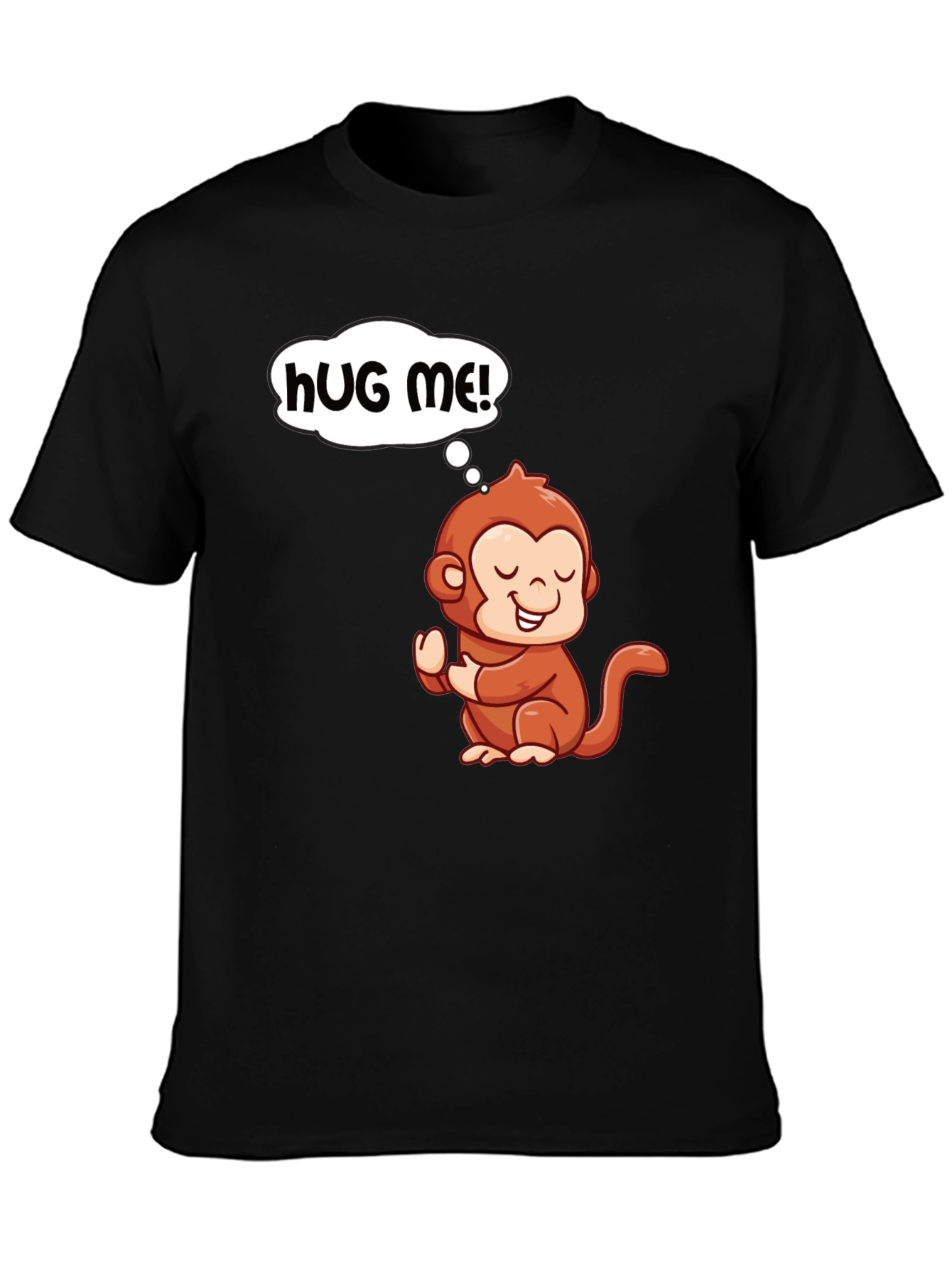 Cute Monkey Graphic T-Shirt - Hug Me!