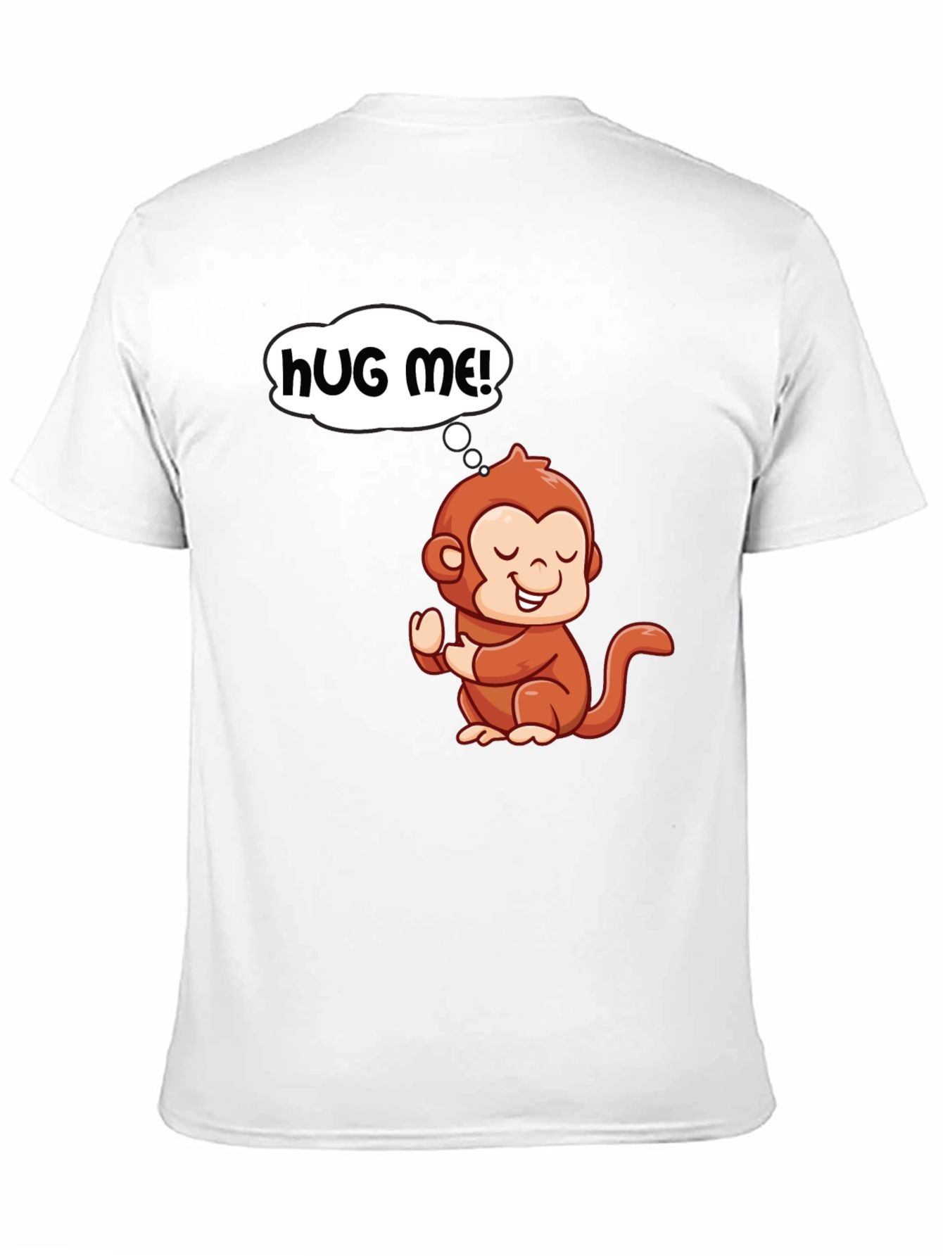 Cute Monkey Graphic T-Shirt - Hug Me!