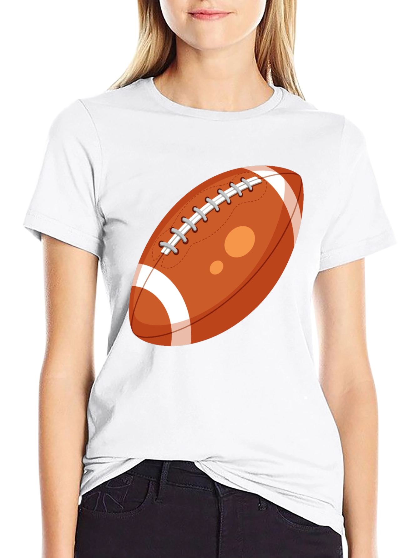 Football Graphic Tee - Classic Black T-Shirt