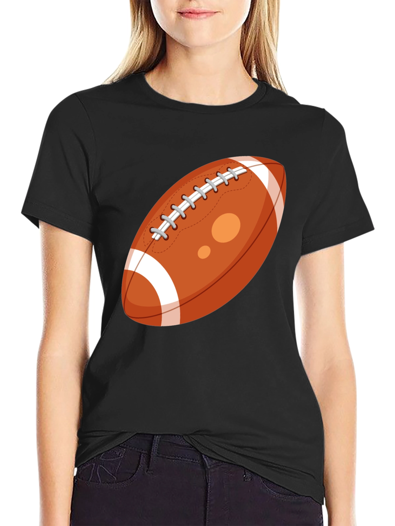 Football Graphic Tee - Classic Black T-Shirt