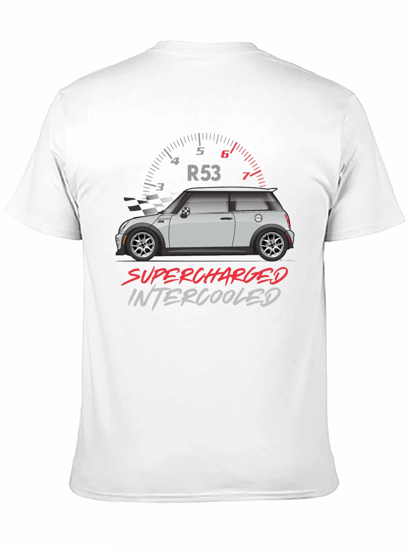 R53 Supercharged Intercooled Car Graphic T-Shirt