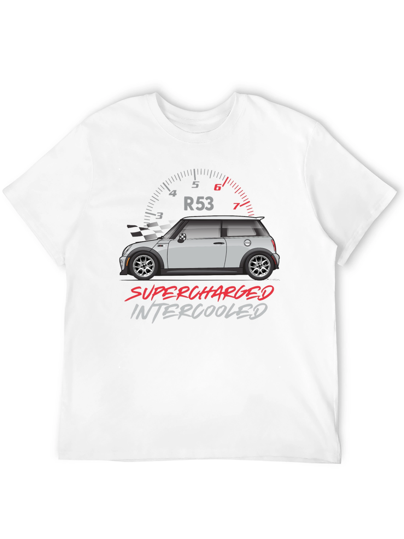 R53 Supercharged Intercooled Car Graphic T-Shirt