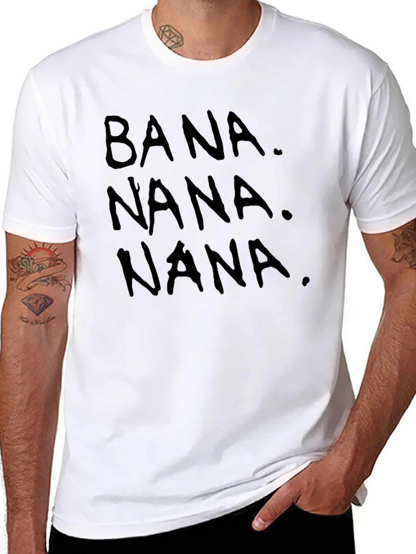 Banana Graphic Black T-Shirt