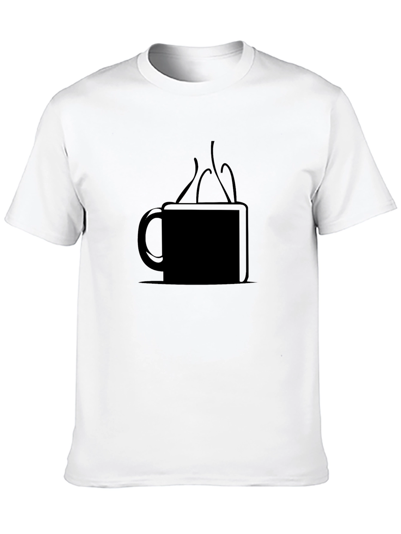 Coffee Mug Graphic Tee - Black