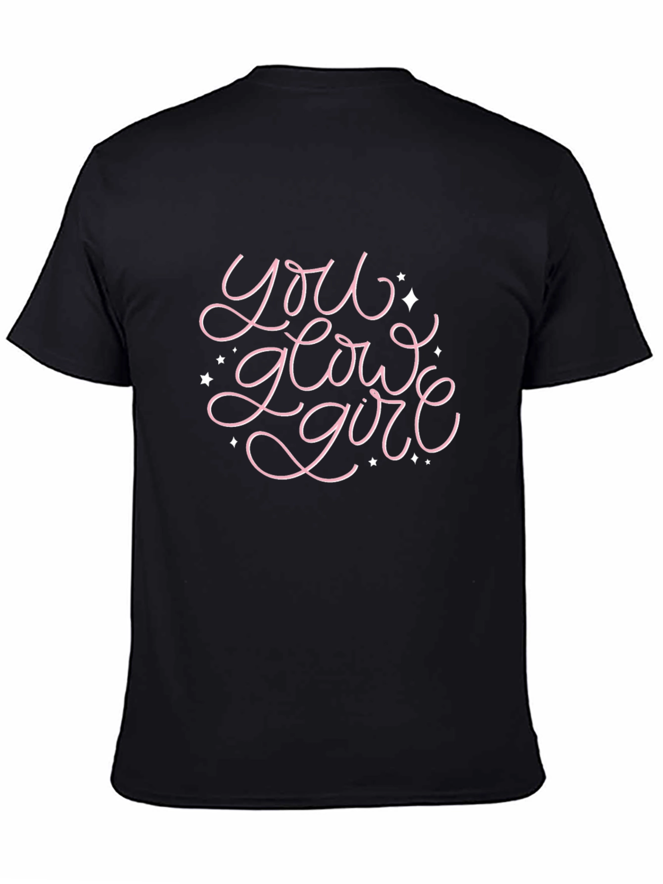 You Glow Girl Black T-Shirt