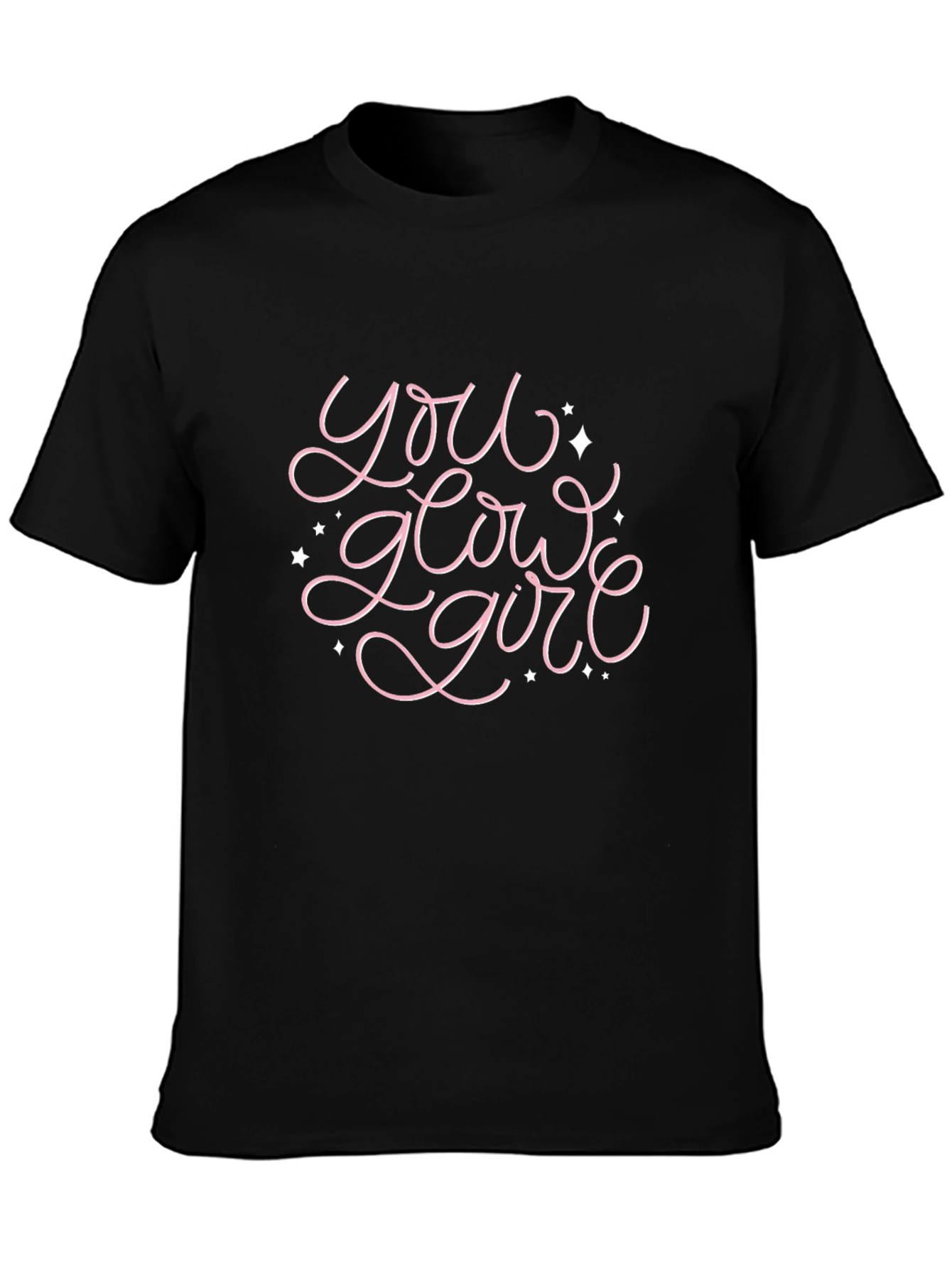 You Glow Girl Black T-Shirt
