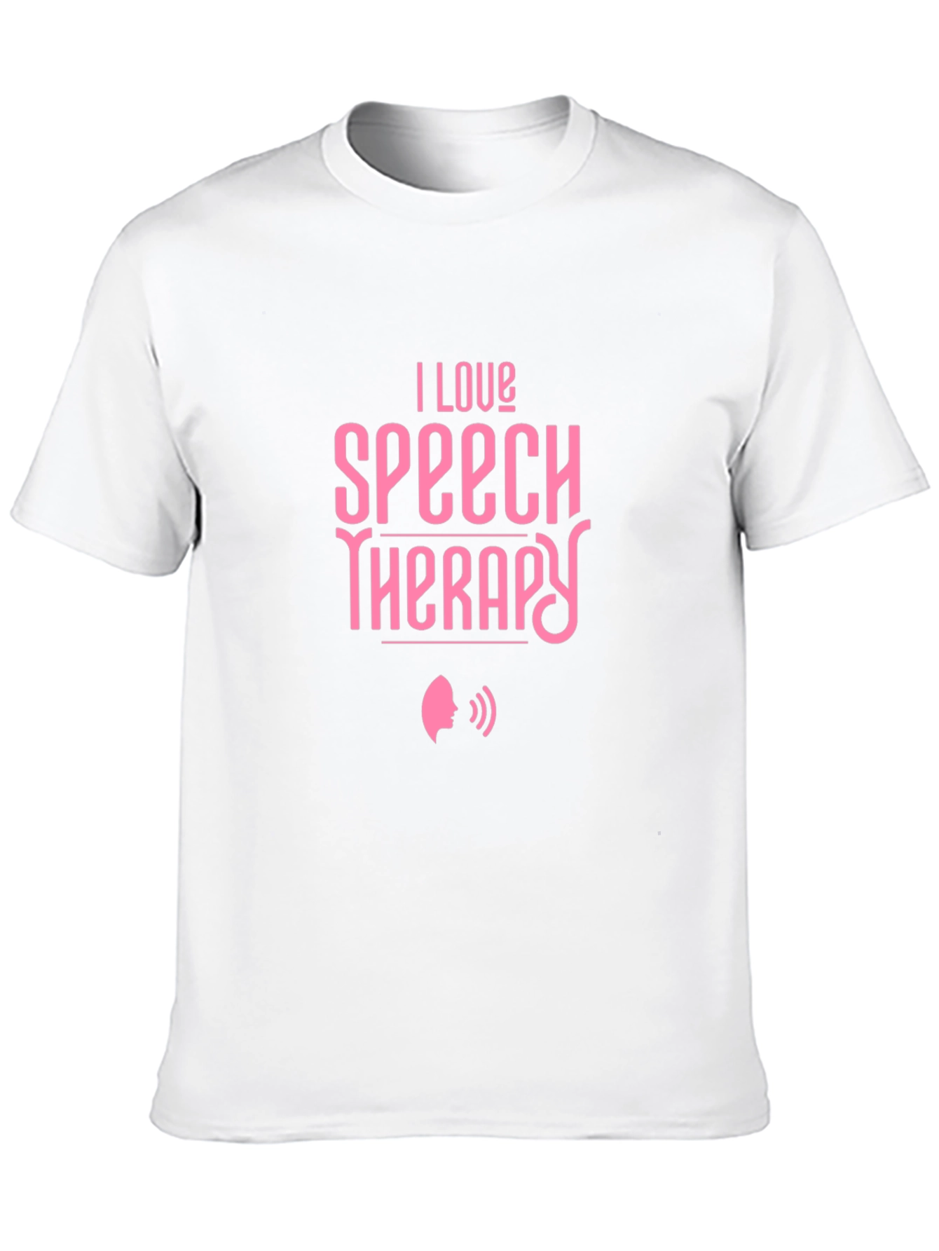 I Love Speech Therapy Black T-Shirt