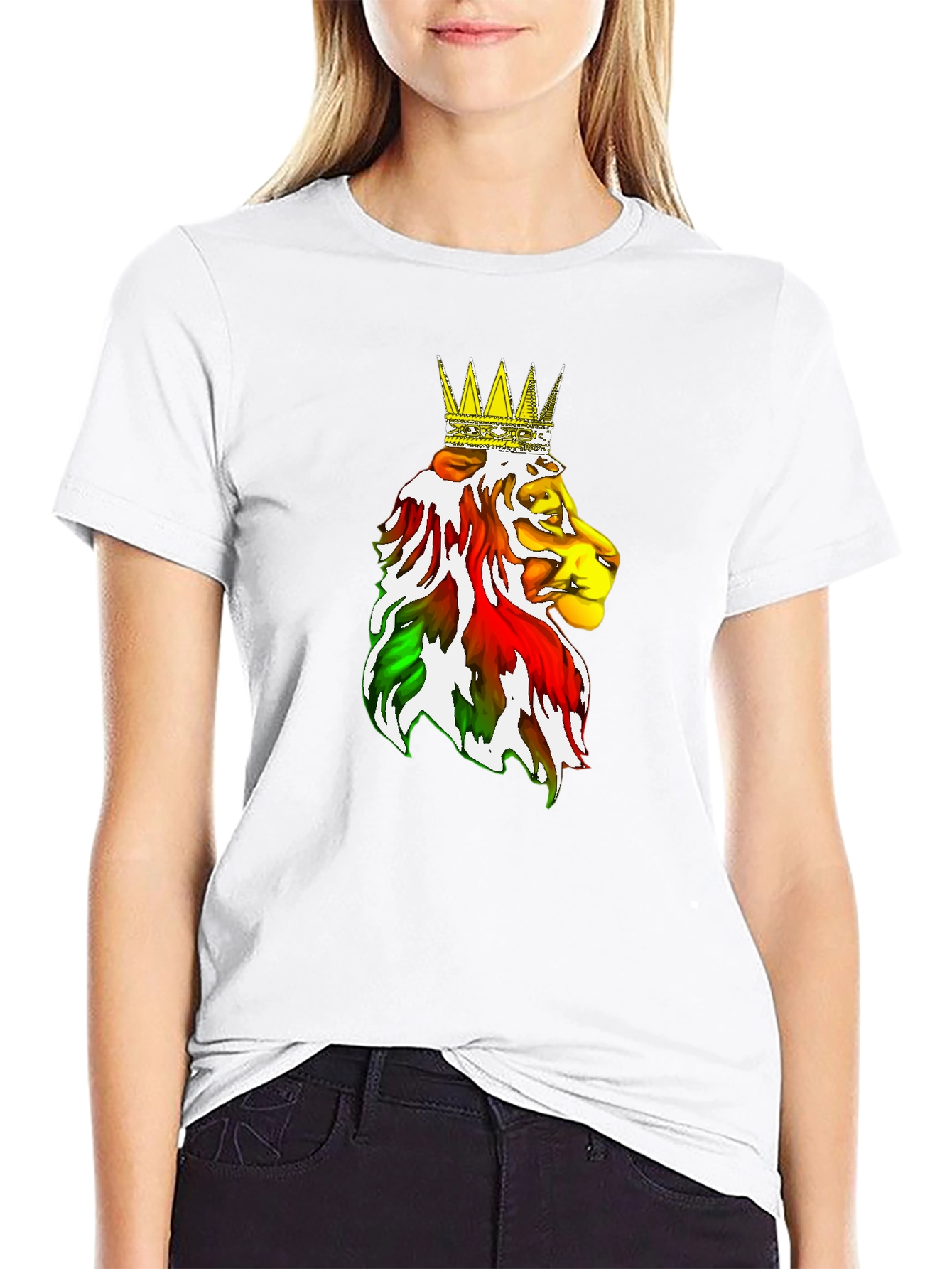 Rasta Lion King Graphic Tee