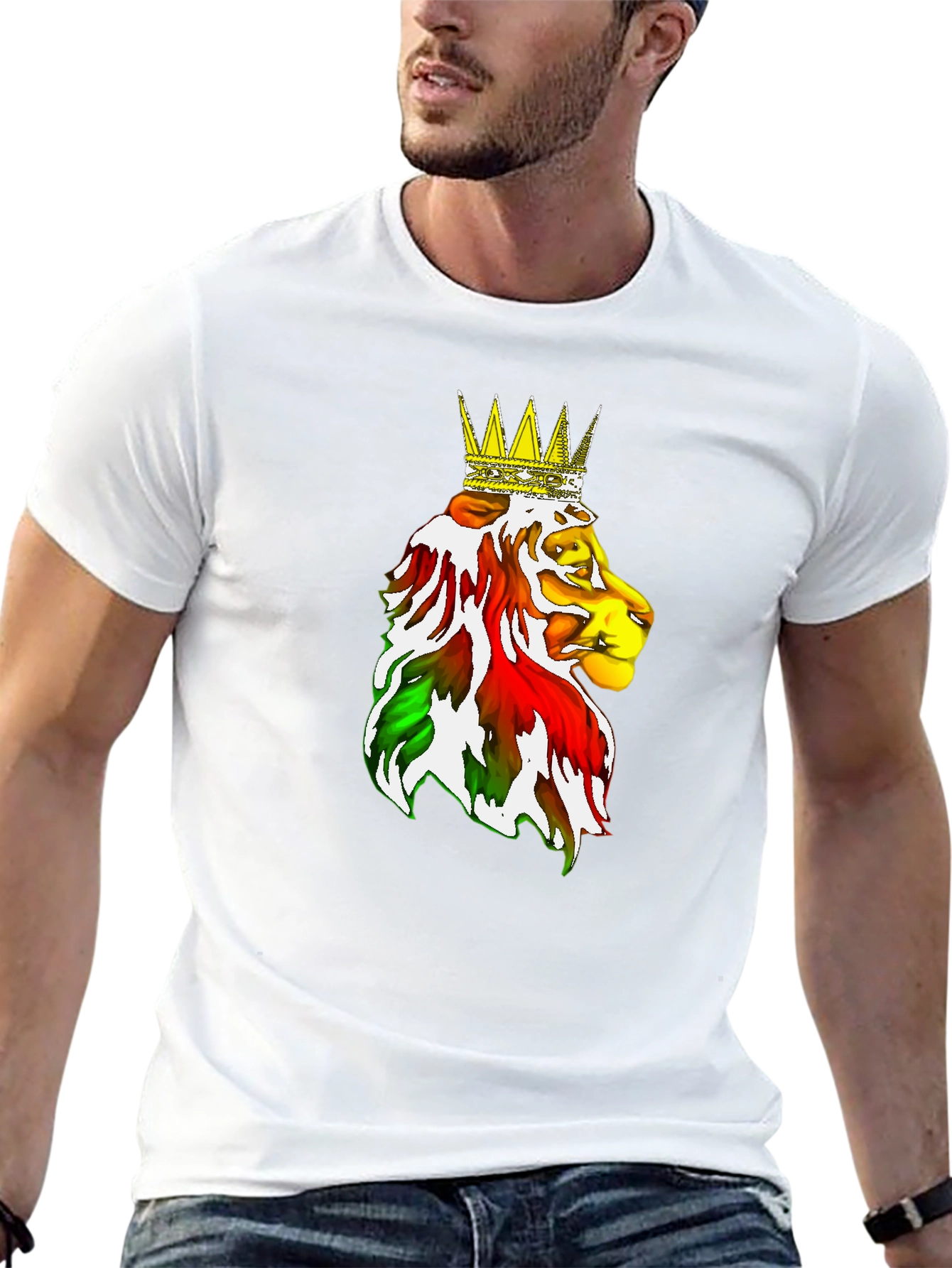 Rasta Lion King Graphic Tee
