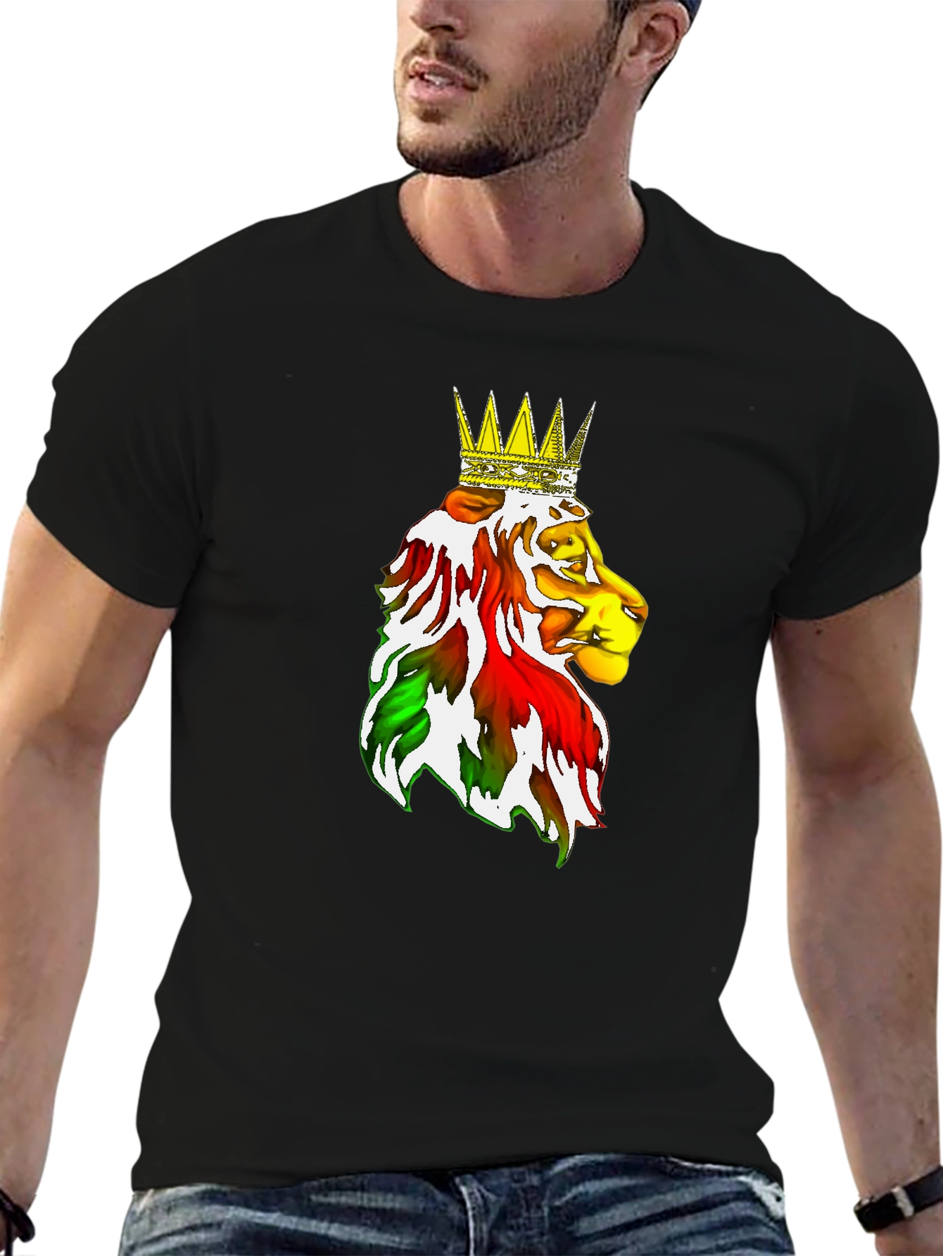 Rasta Lion King Graphic Tee