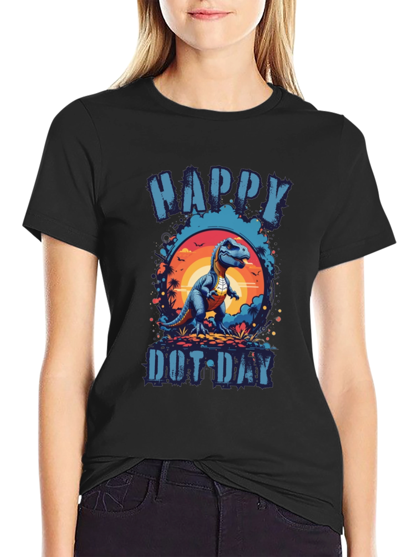 Happy Dot Day Dinosaur T-Shirt