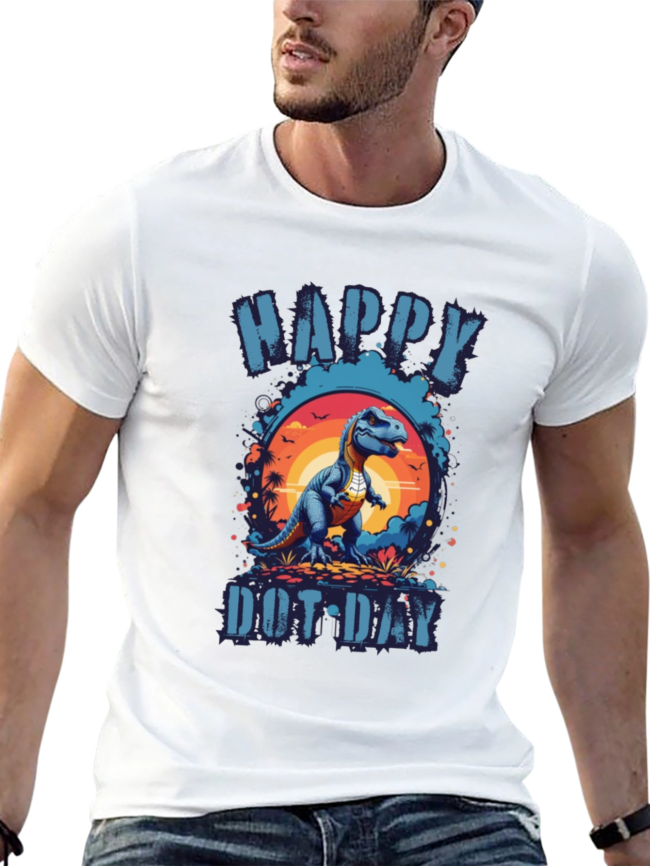 Happy Dot Day Dinosaur T-Shirt