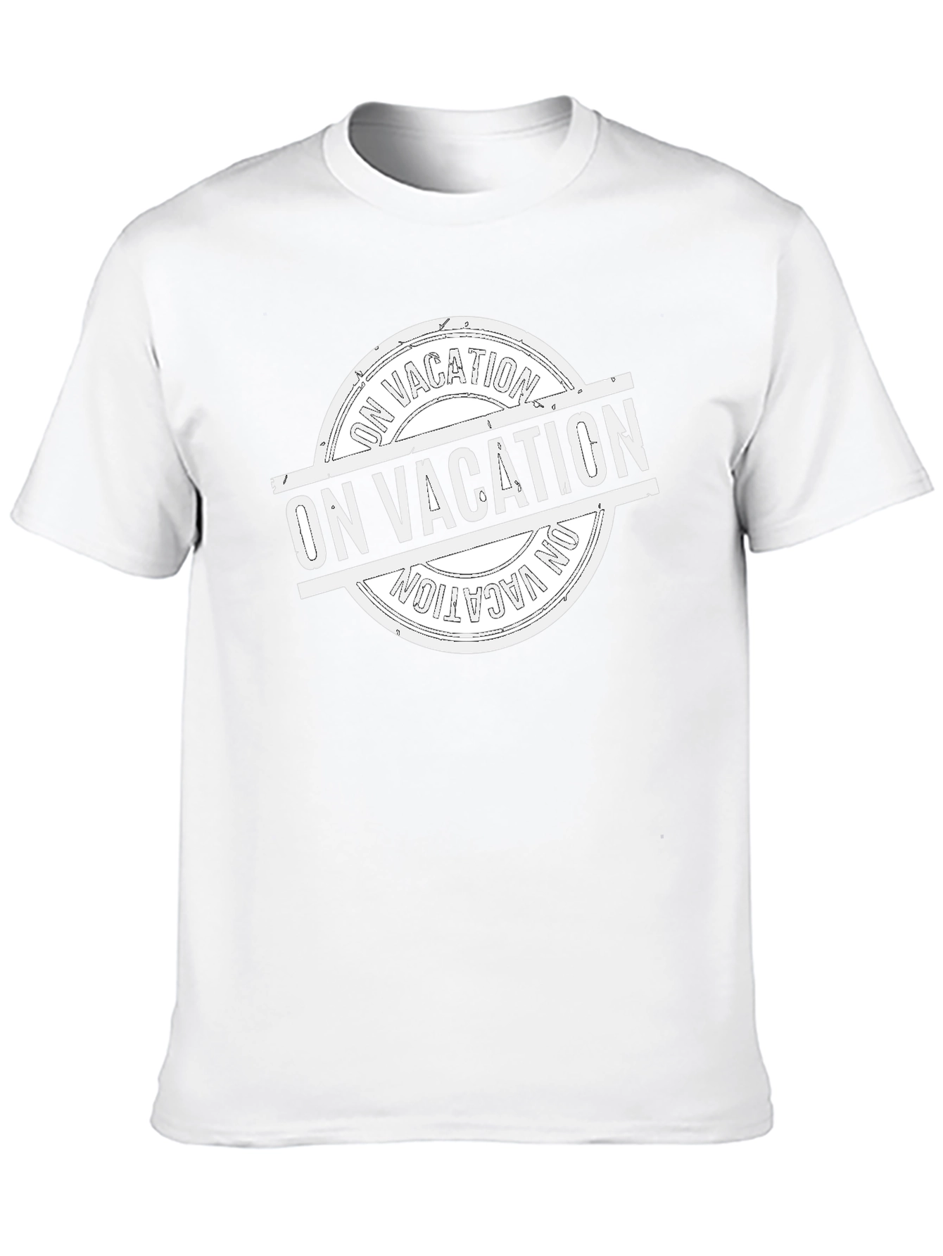 On Vacation Graphic Tee - Black Cotton T-Shirt