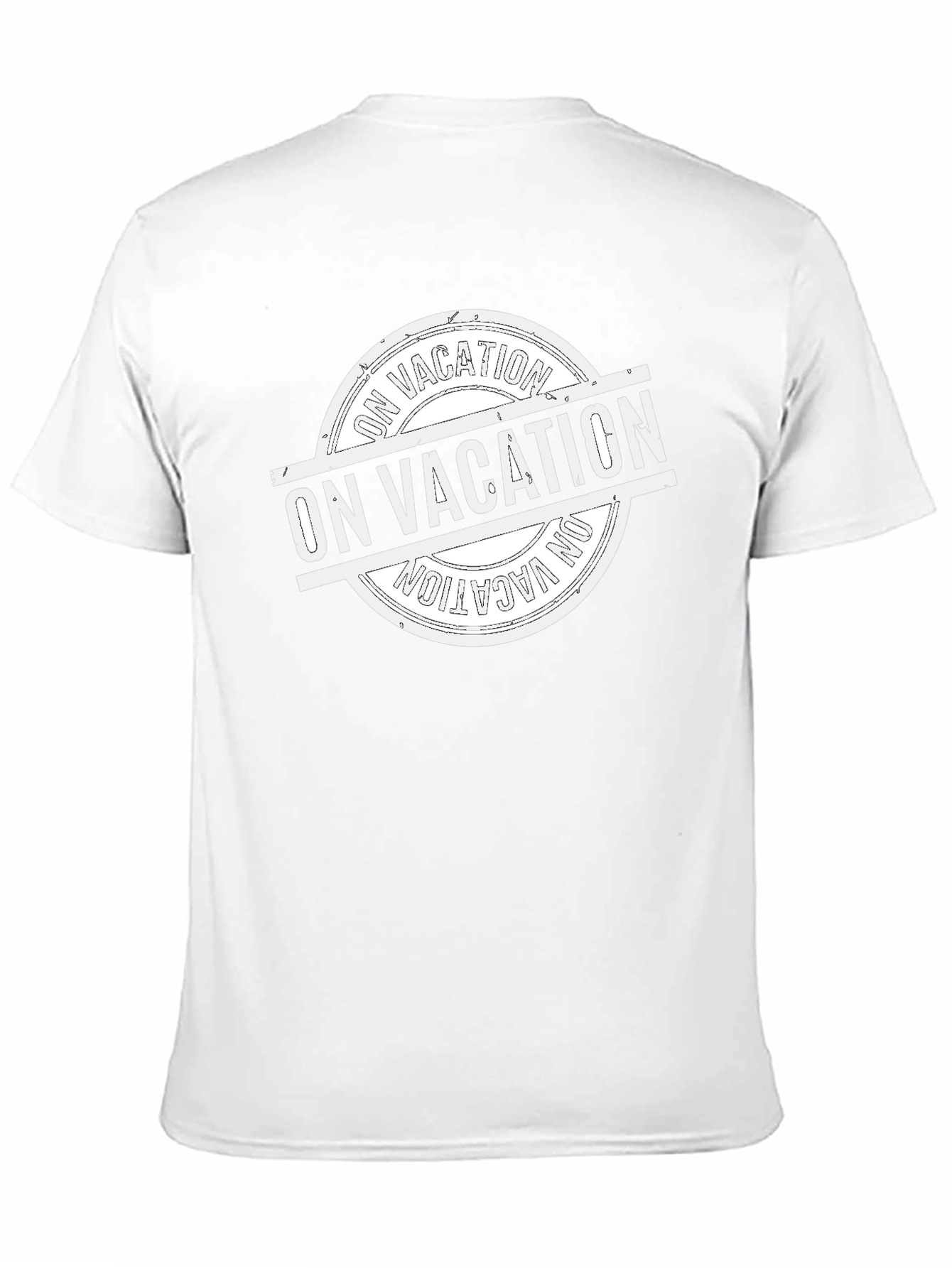 On Vacation Graphic Tee - Black Cotton T-Shirt