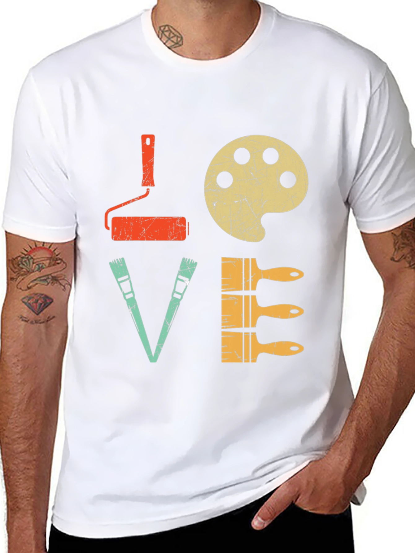 Painter Love T-Shirt - Artistic Design