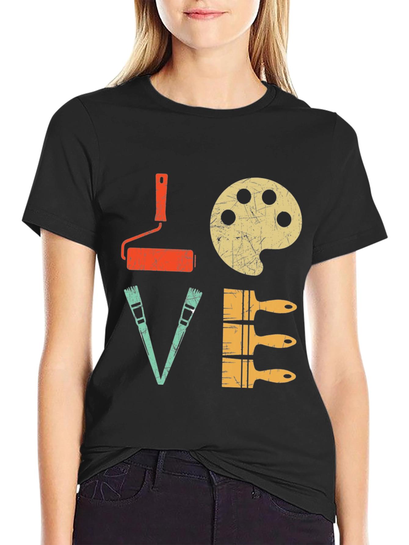 Painter Love T-Shirt - Artistic Design