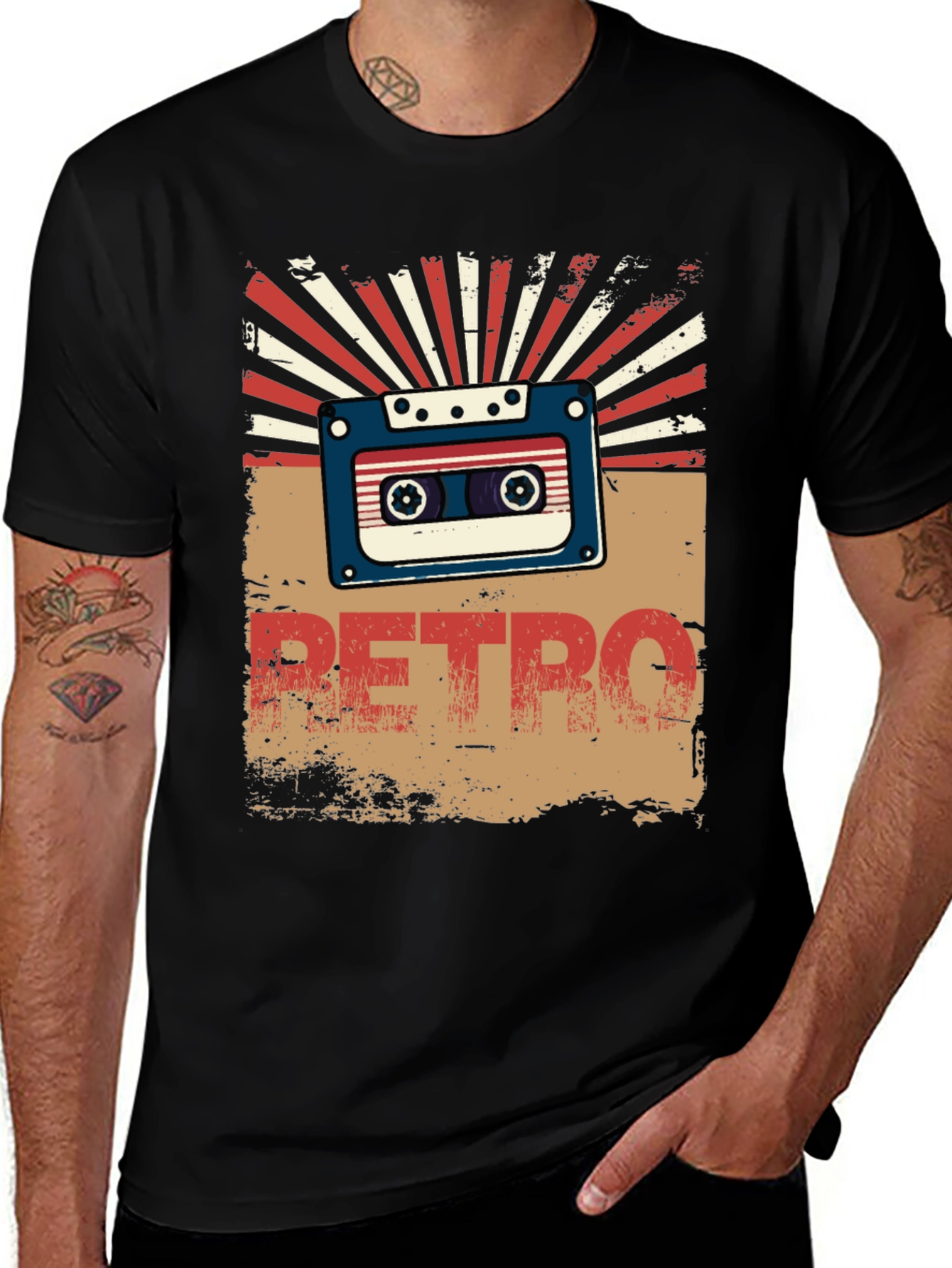 Retro Cassette Tape Graphic T-Shirt