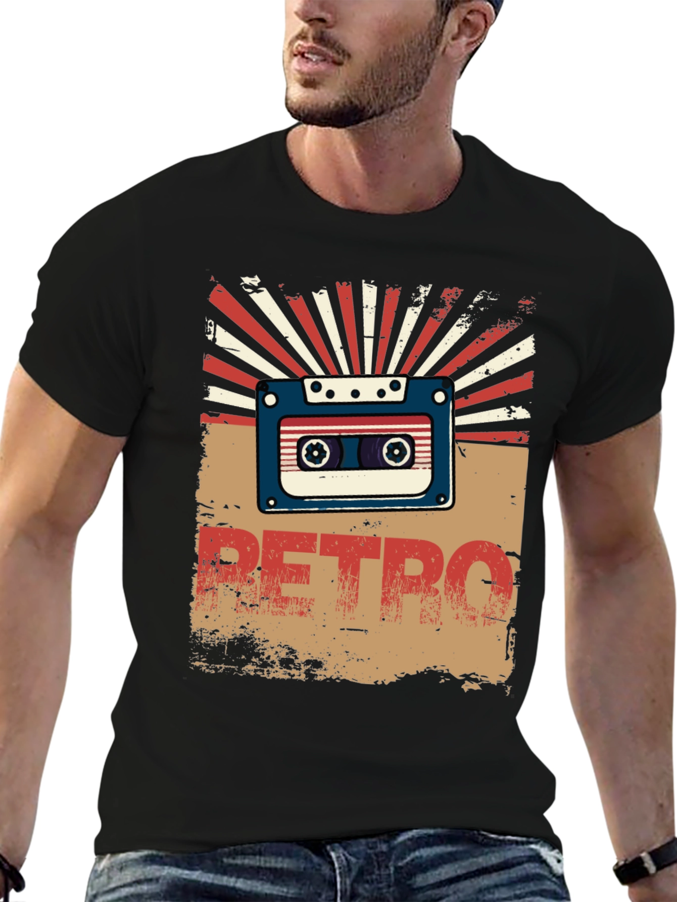 Retro Cassette Tape Graphic T-Shirt
