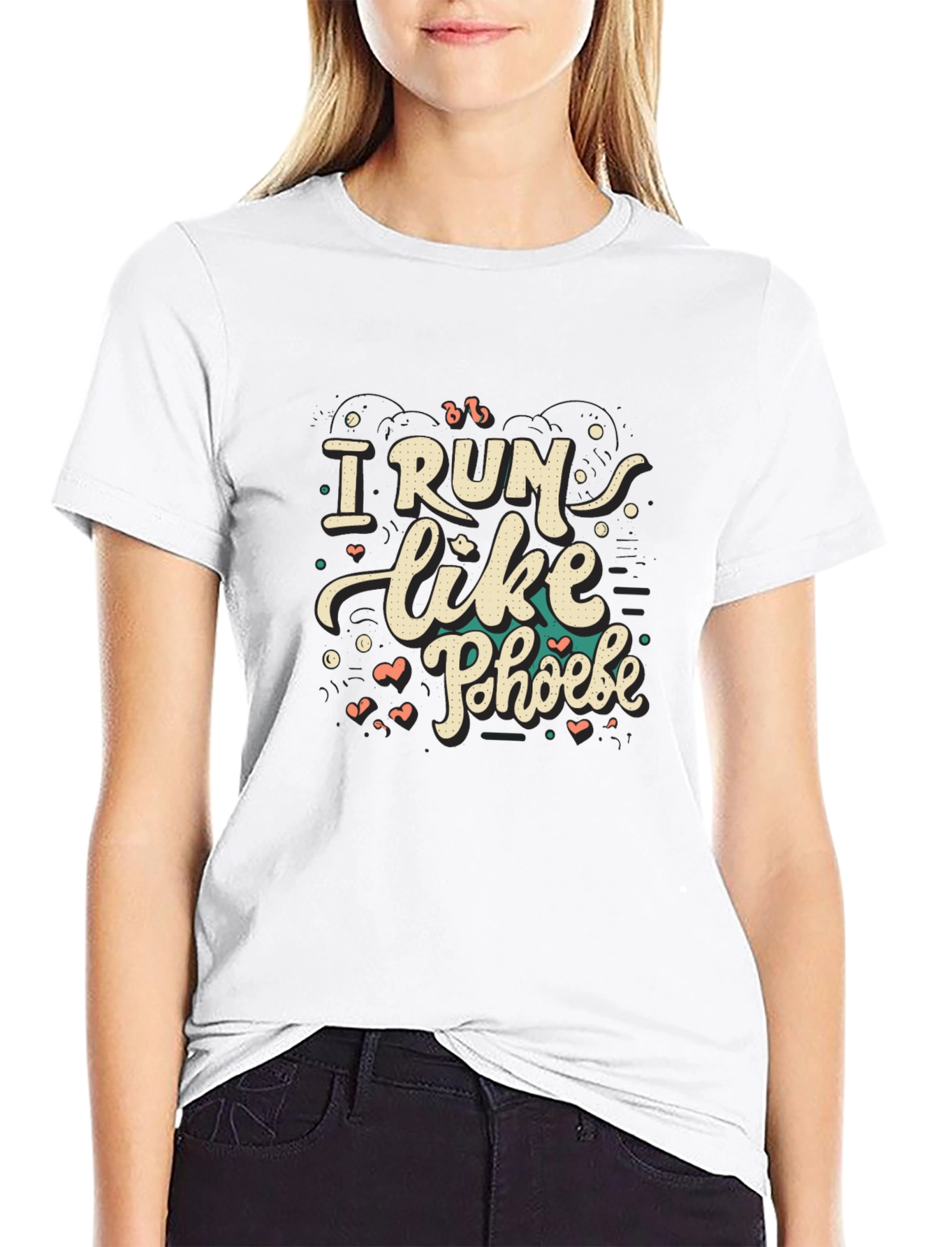 I Run Like Phoebe T-Shirt | Unisex Black Tee
