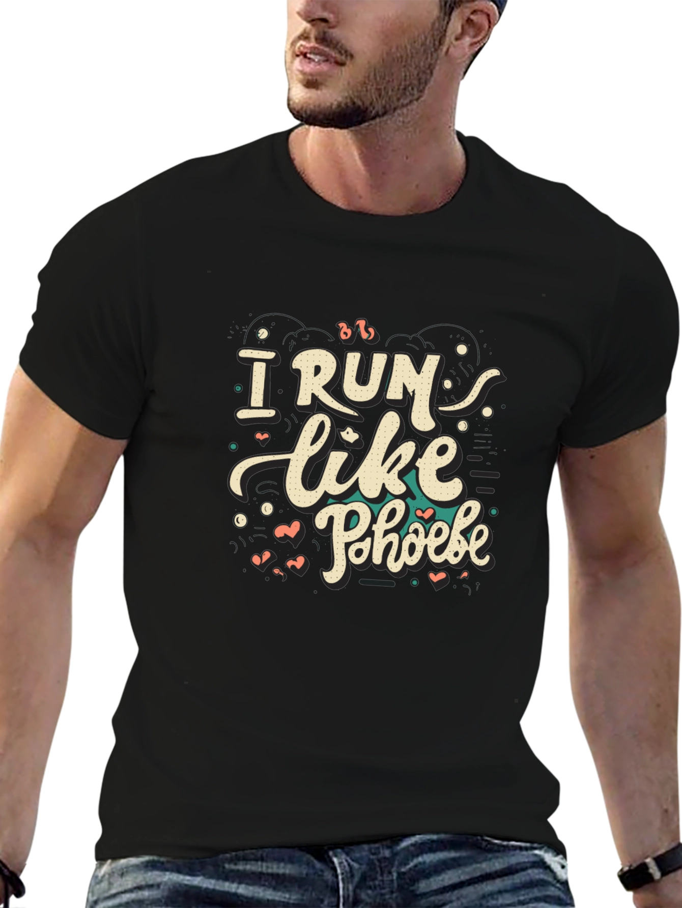 I Run Like Phoebe T-Shirt | Unisex Black Tee