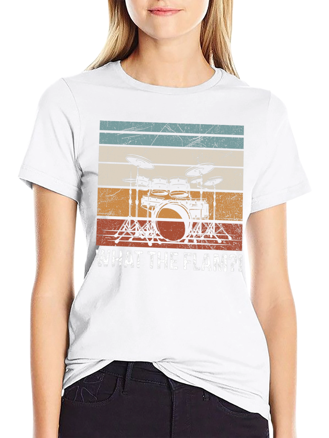 What The Flam?! Drum Set Graphic T-Shirt
