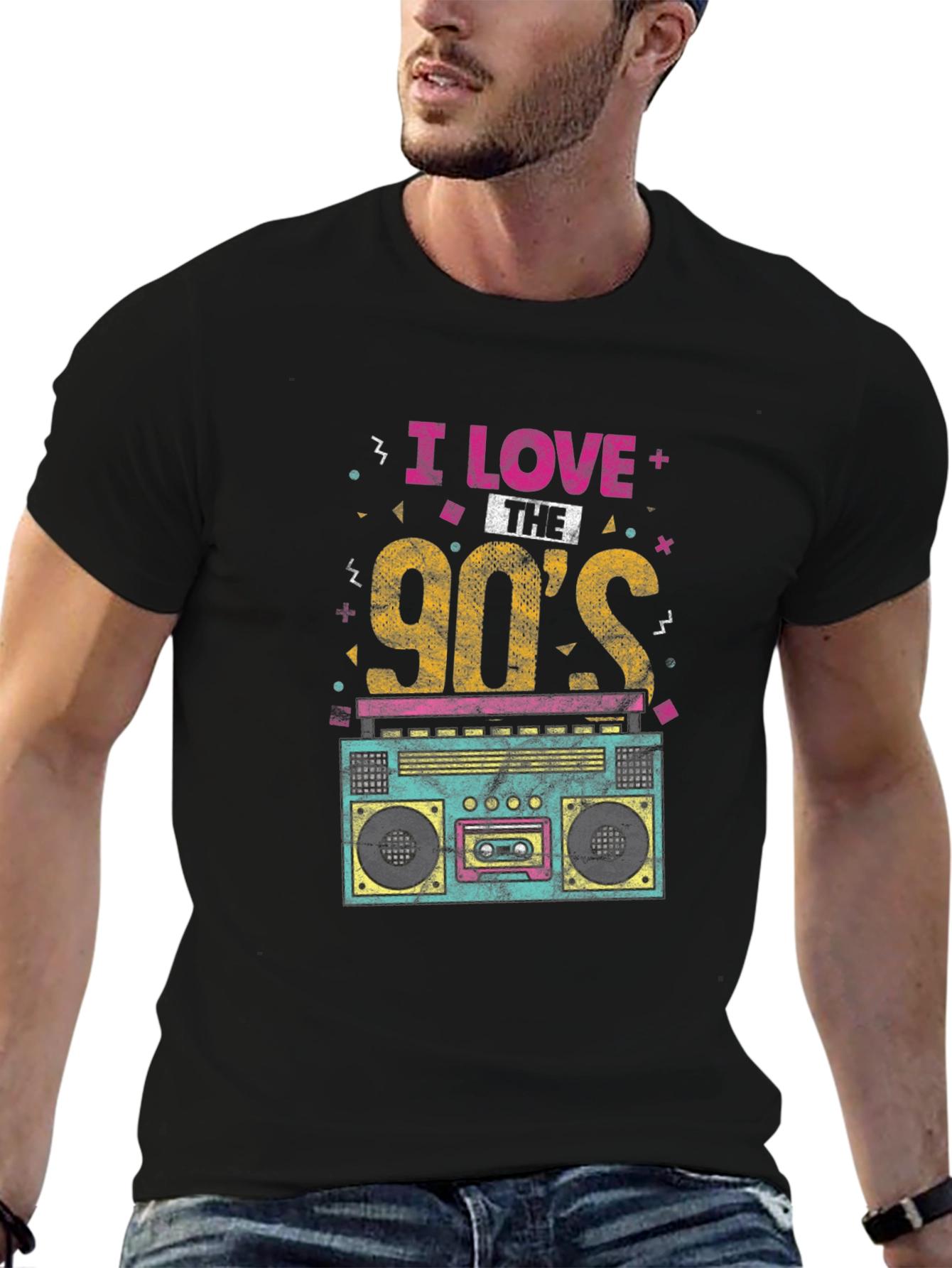 I Love the 90s Retro Boombox T-Shirt