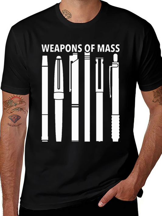 Weapons of Mass Pens Black T-Shirt
