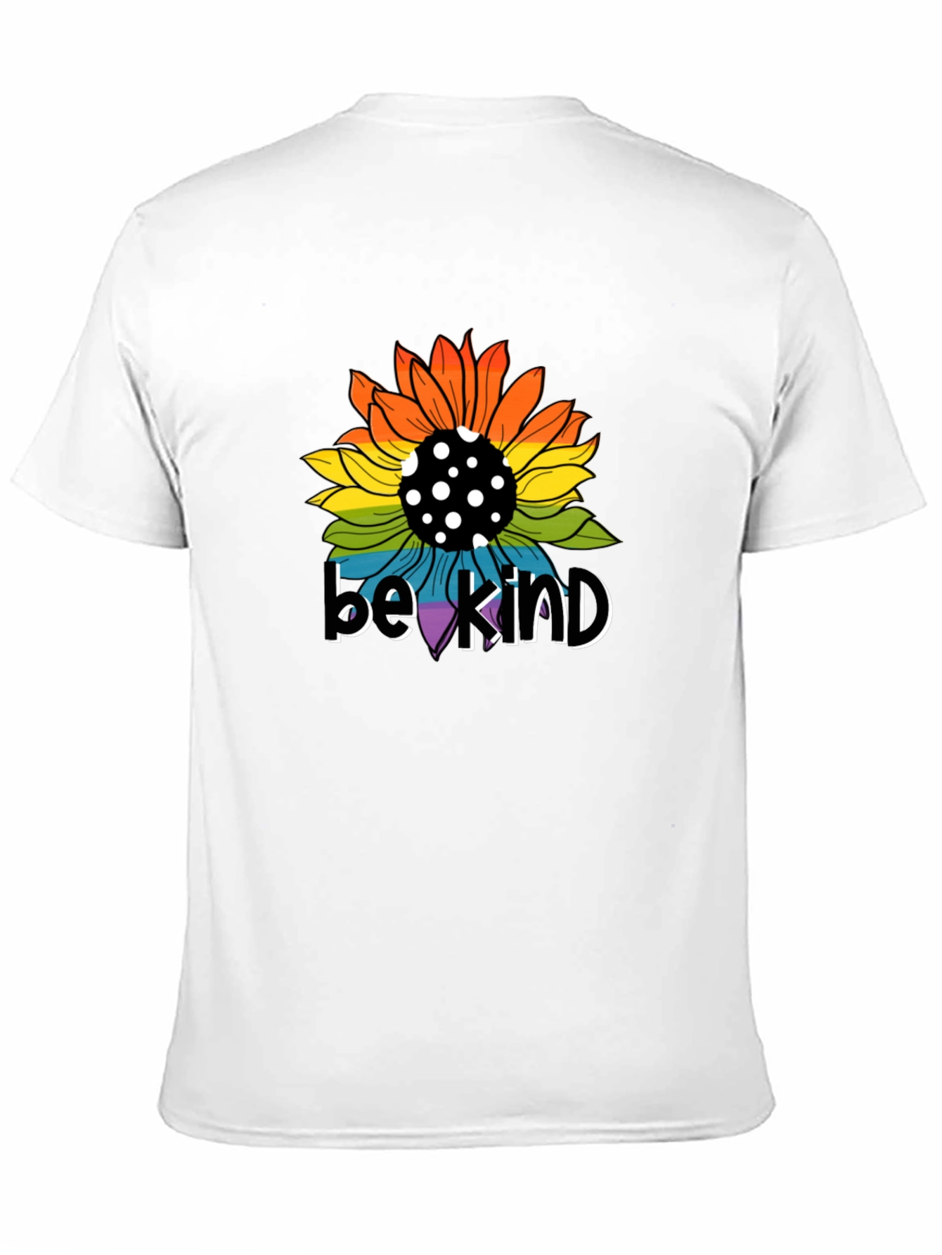 Be Kind Sunflower Graphic Tee - Black