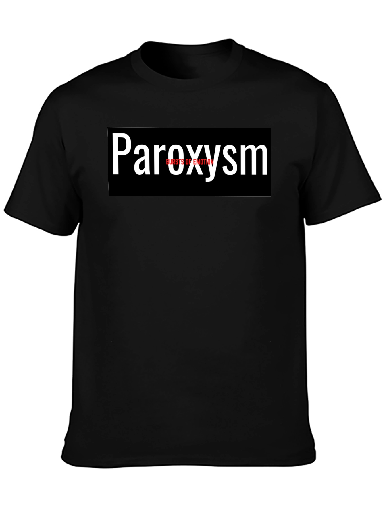 Paroxysm Graphic Tee - Black Cotton Comfort