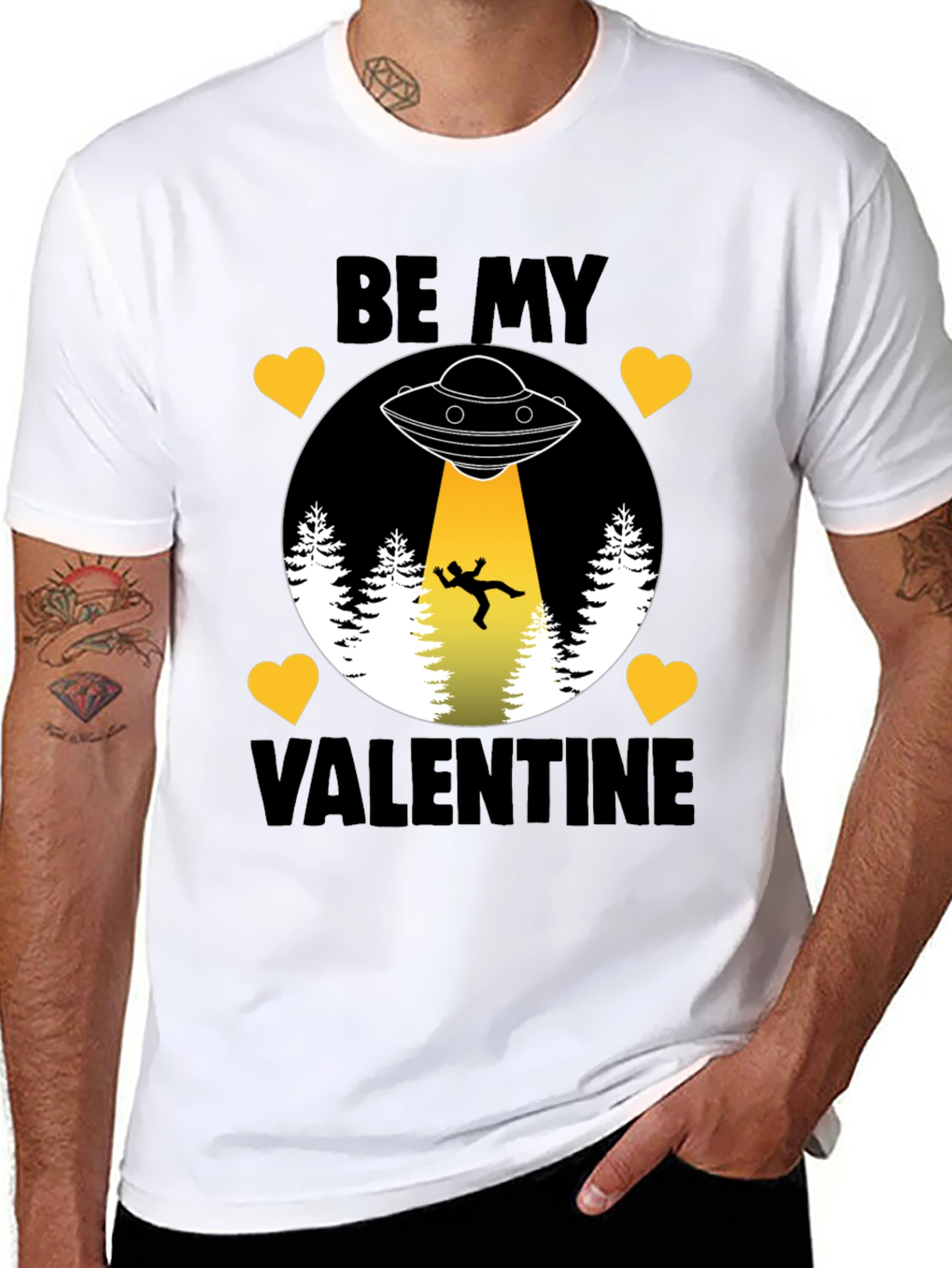 Be My Valentine Alien Abduction T-Shirt