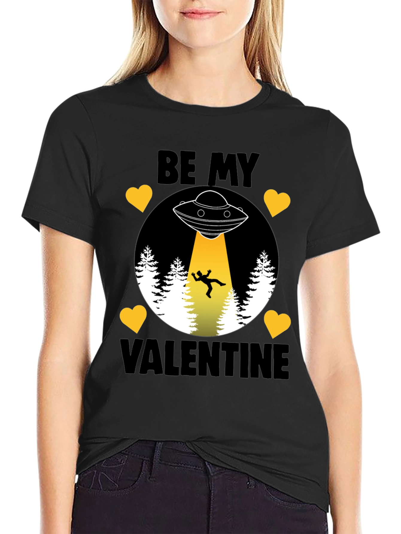 Be My Valentine Alien Abduction T-Shirt