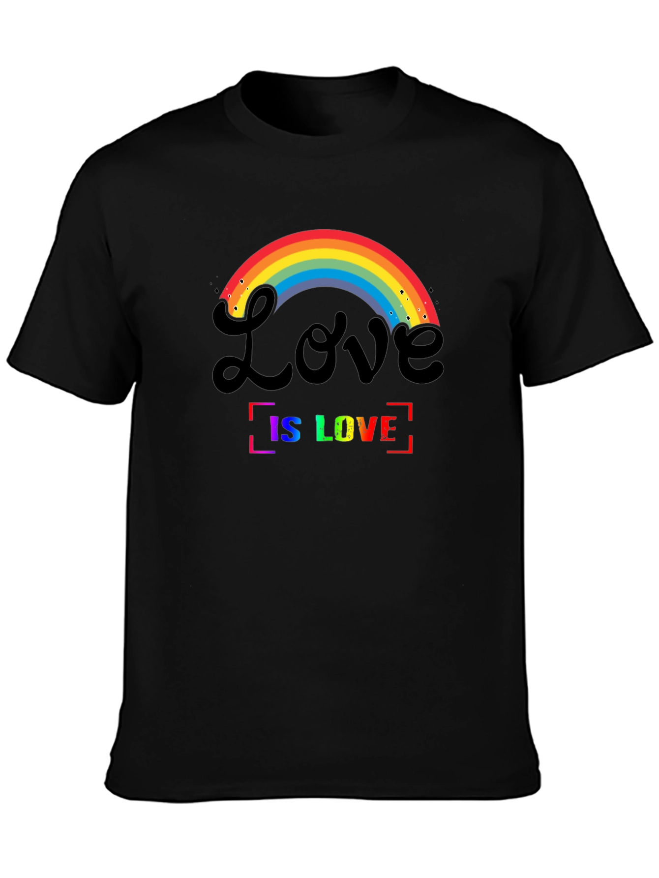 Love is Love Rainbow Graphic T-Shirt