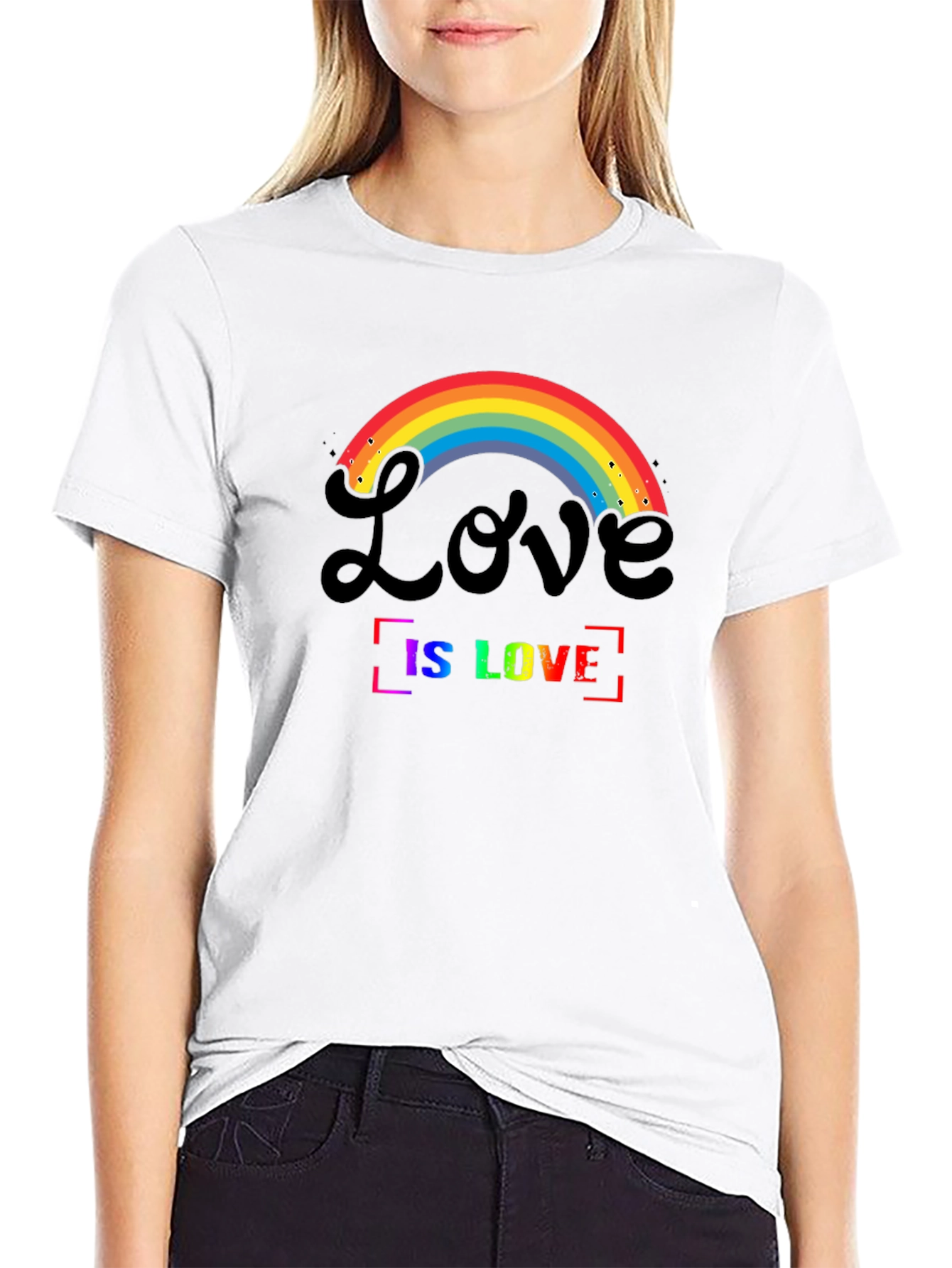 Love is Love Rainbow Graphic T-Shirt