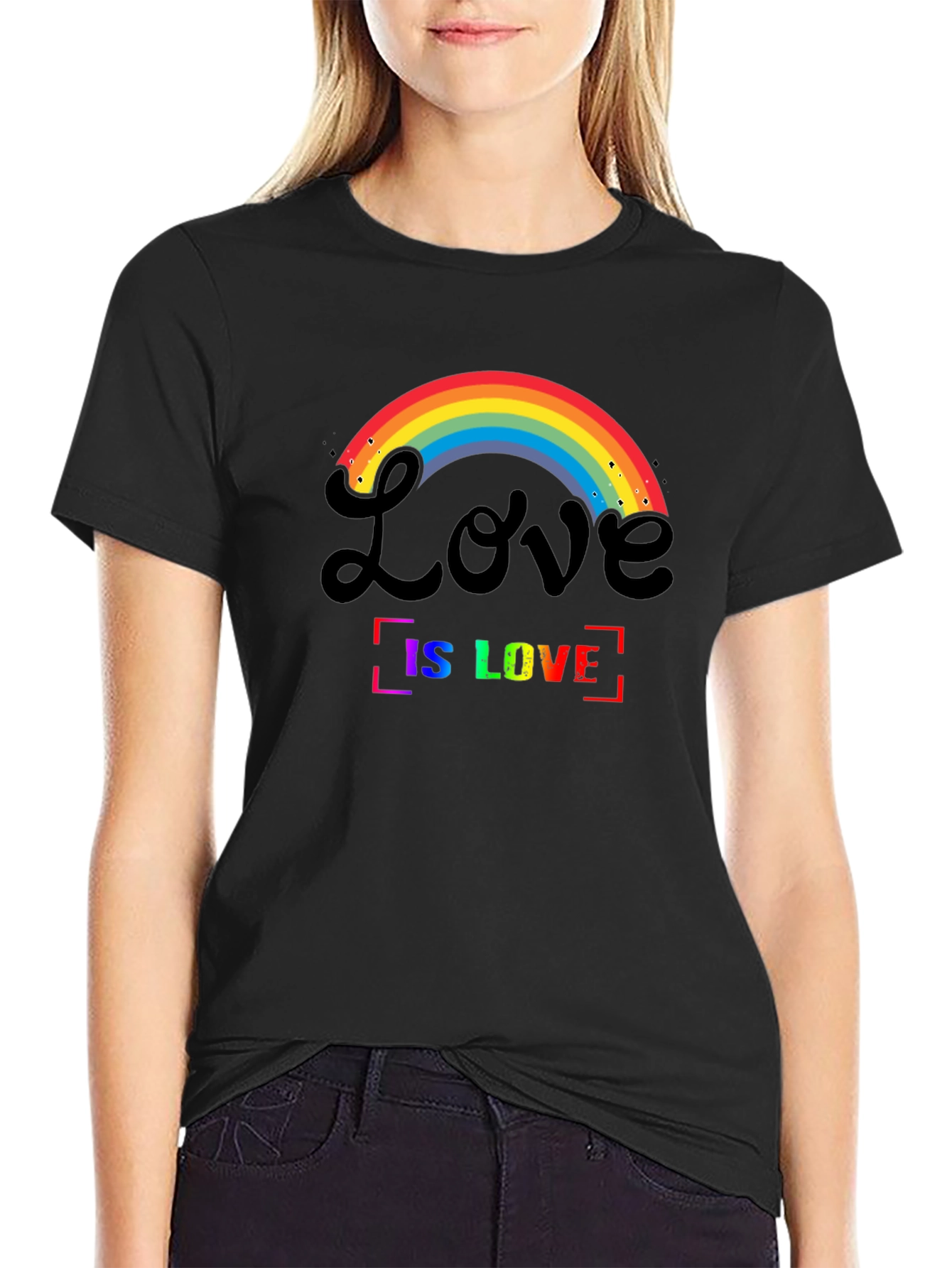 Love is Love Rainbow Graphic T-Shirt