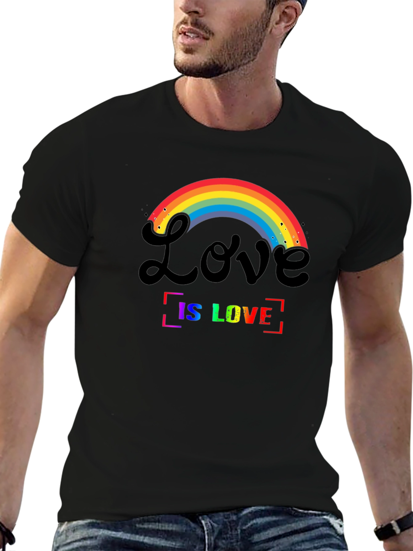 Love is Love Rainbow Graphic T-Shirt