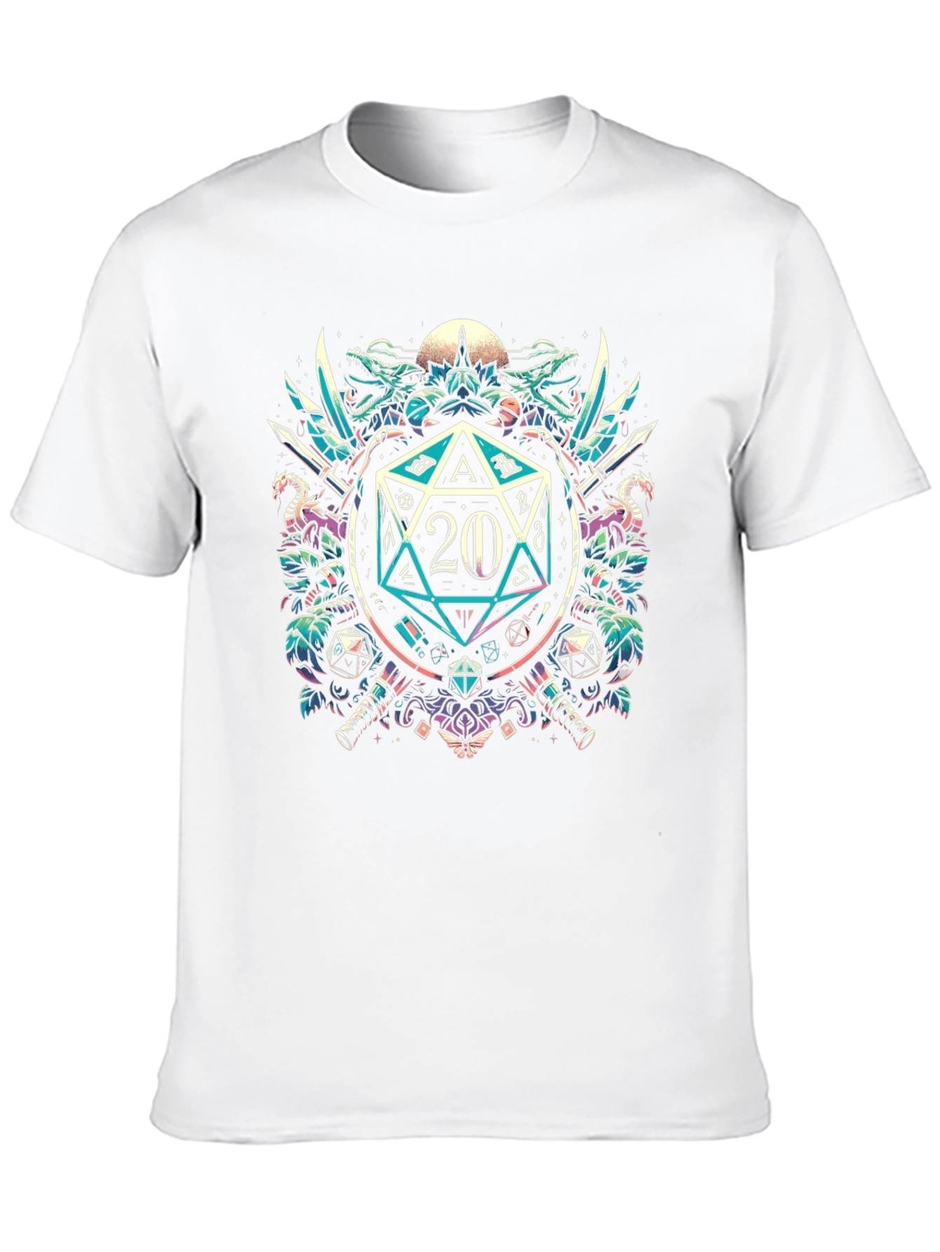 D&D 20-Sided Dice Graphic Tee - Gamer Style