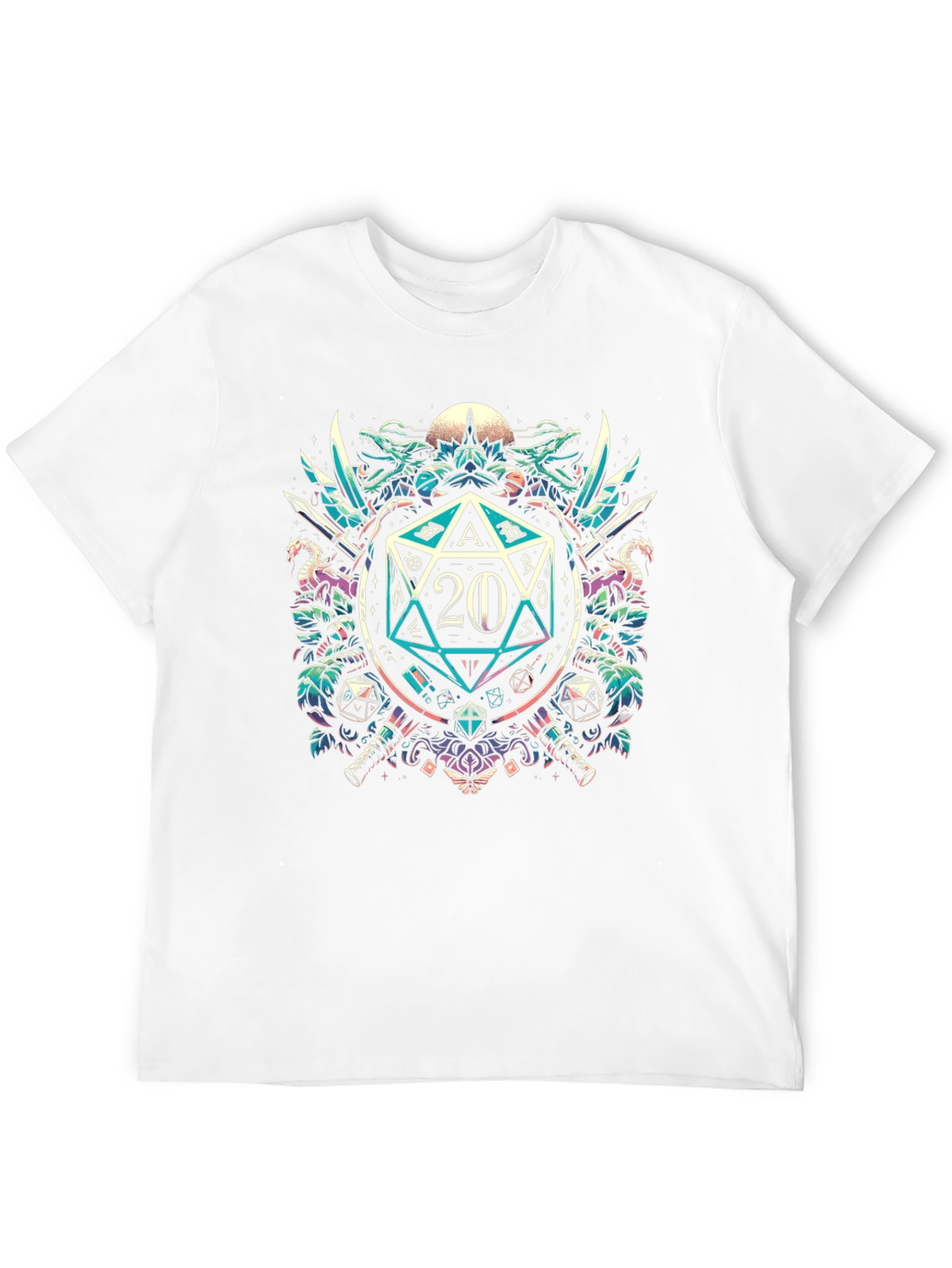 D&D 20-Sided Dice Graphic Tee - Gamer Style