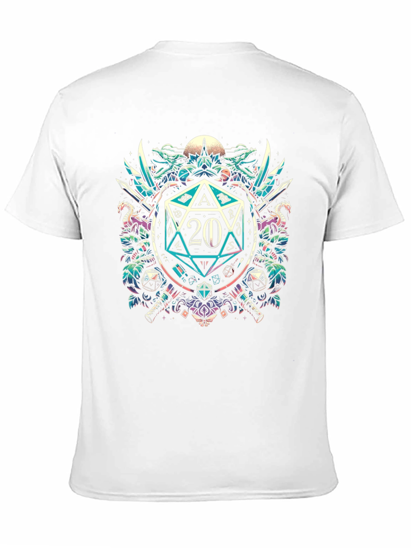 D&D 20-Sided Dice Graphic Tee - Gamer Style