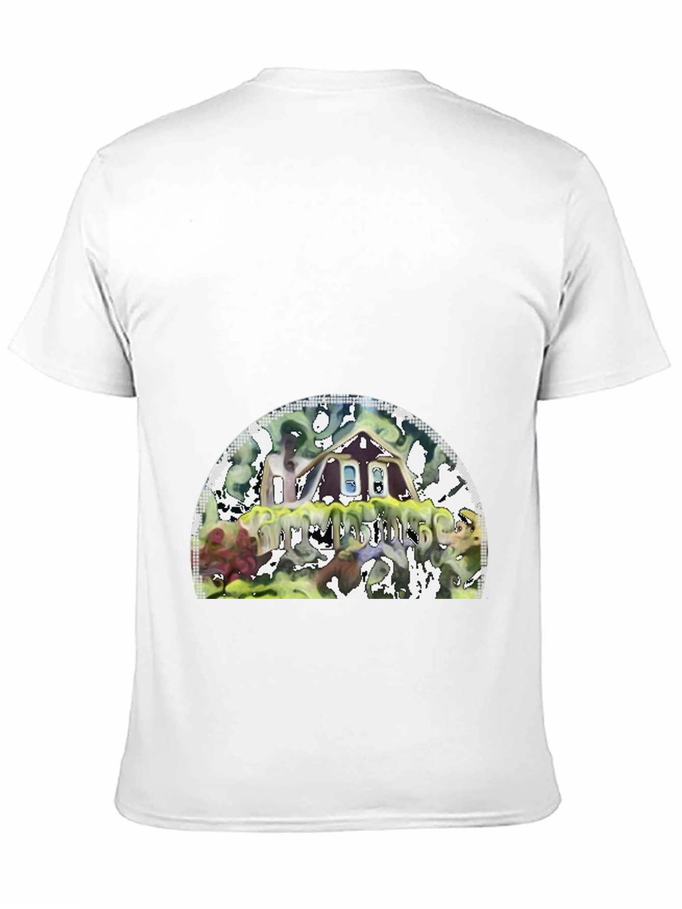 Unique Graphic T-Shirt - Abstract House Design