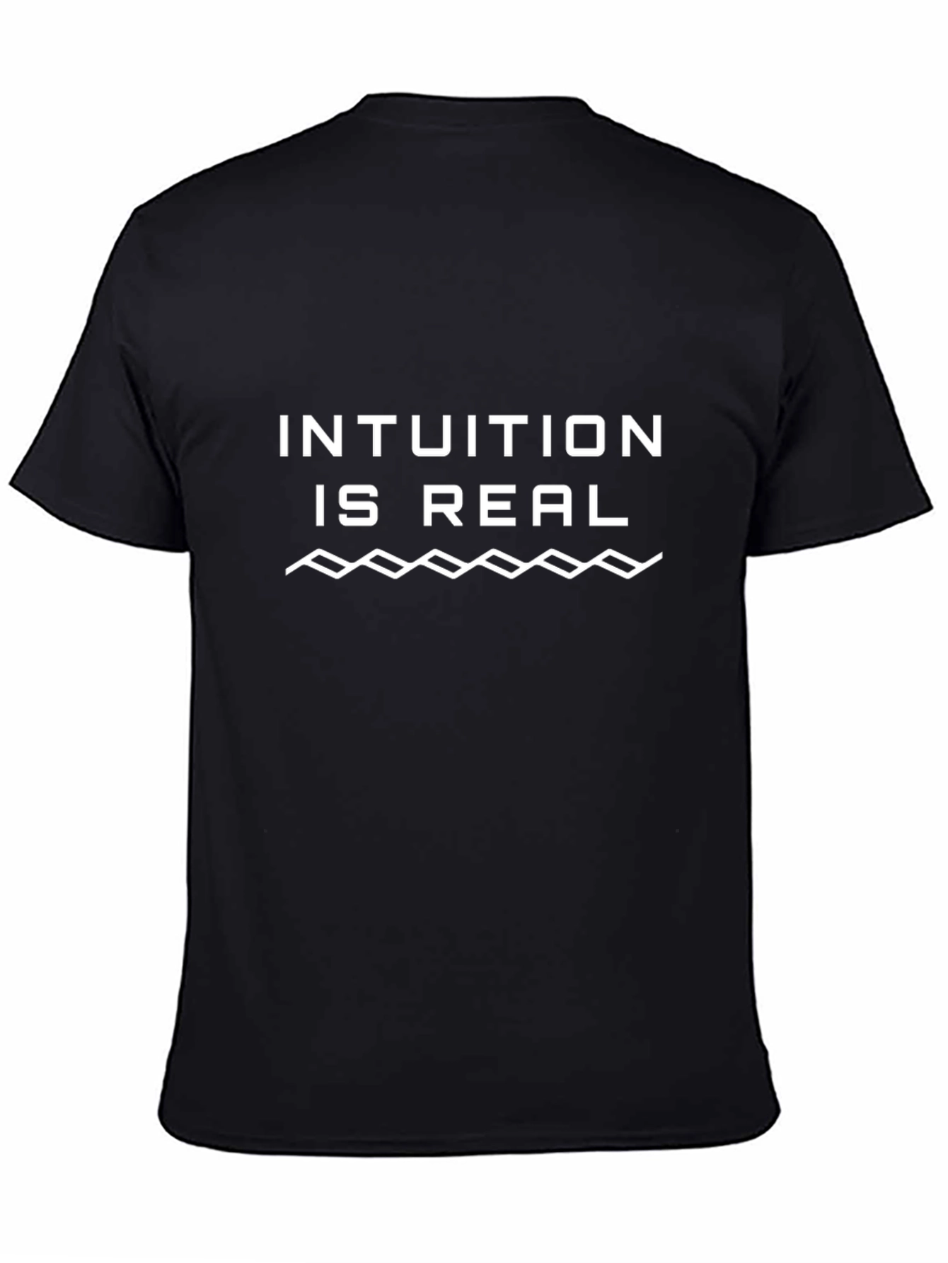 Intuition Is Real Black Graphic T-Shirt
