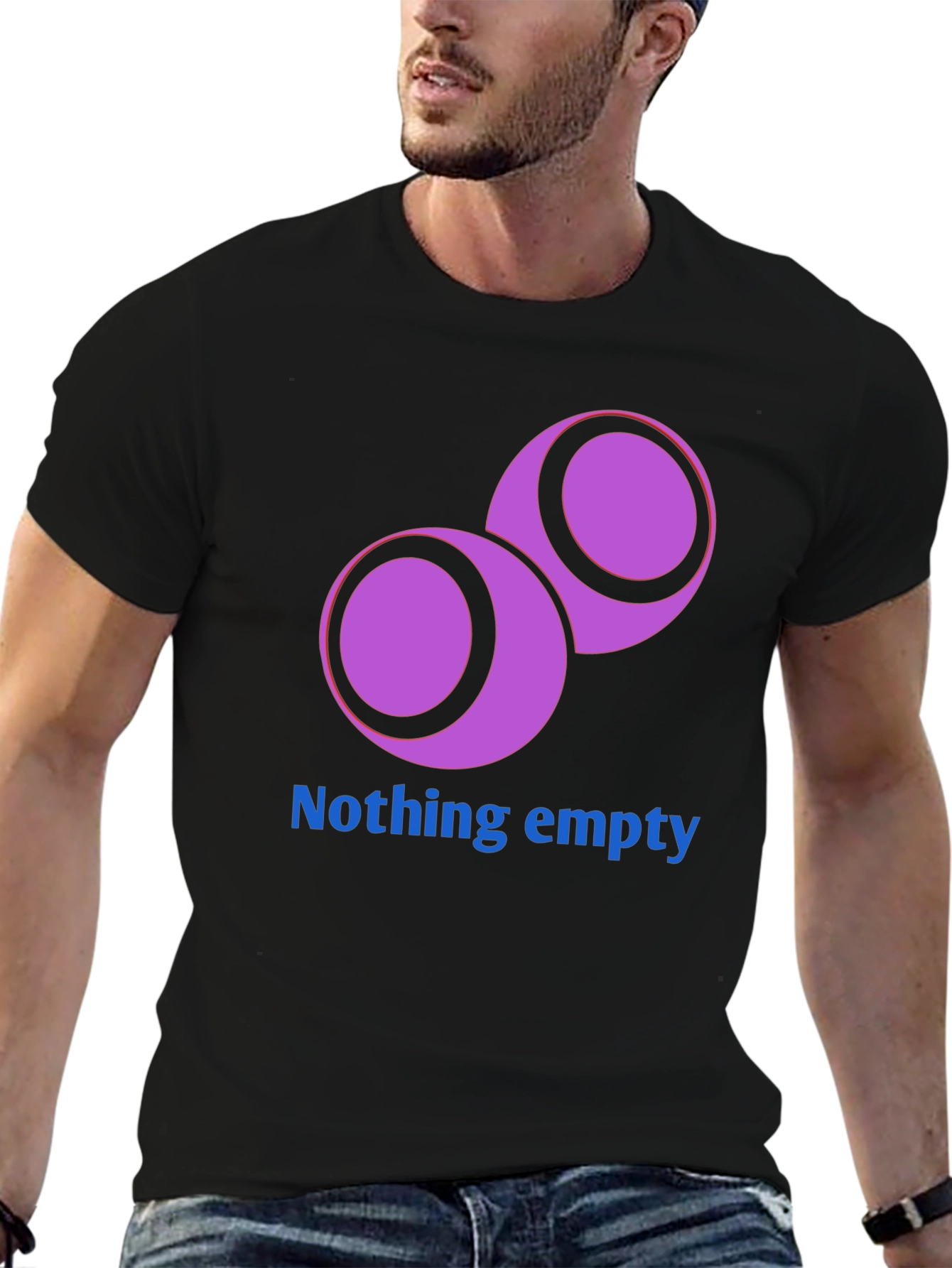 Unique Graphic Tee - Nothing Empty