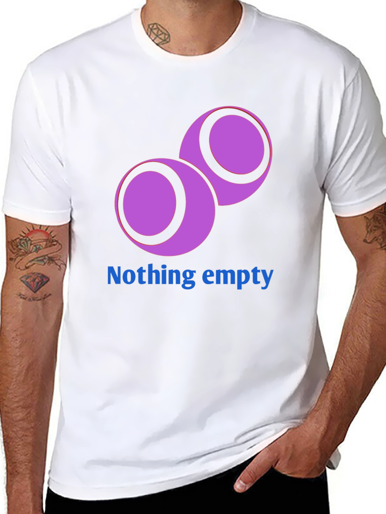 Unique Graphic Tee - Nothing Empty