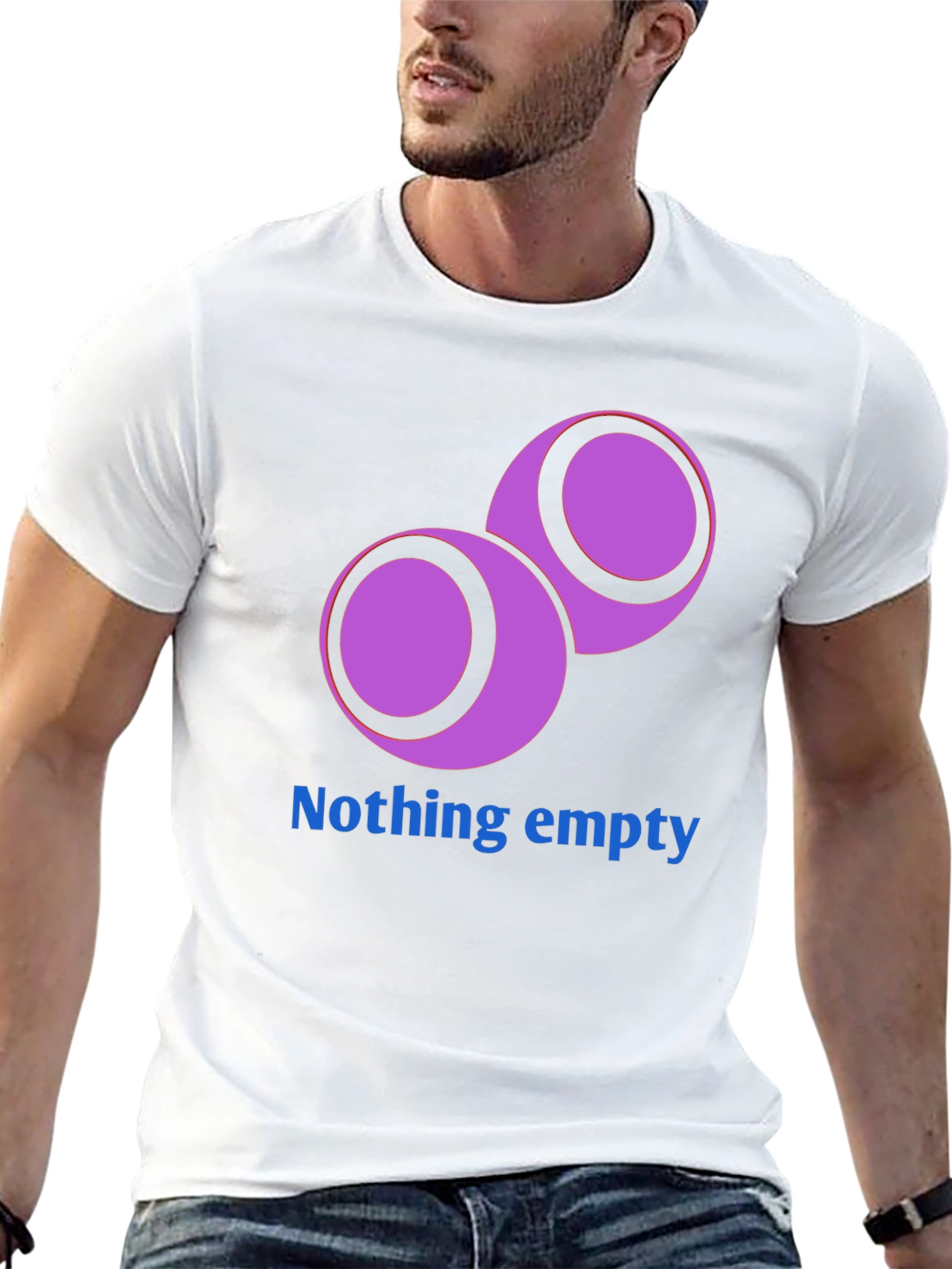 Unique Graphic Tee - Nothing Empty