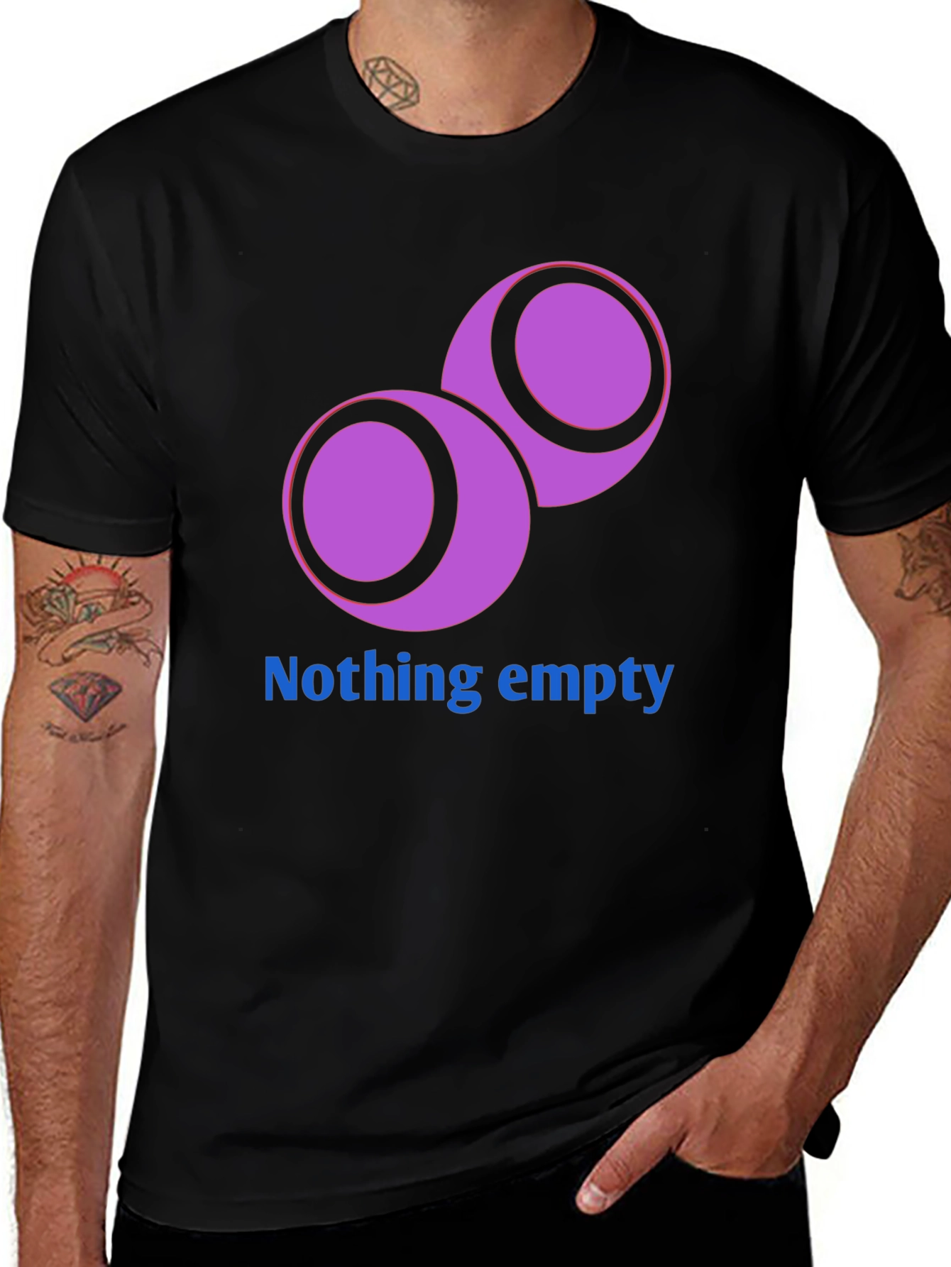 Unique Graphic Tee - Nothing Empty