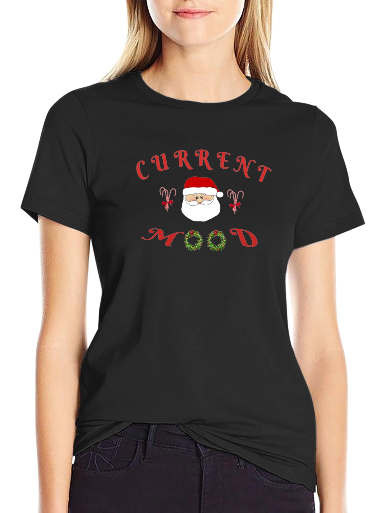 Current Mood Santa Holiday T-Shirt