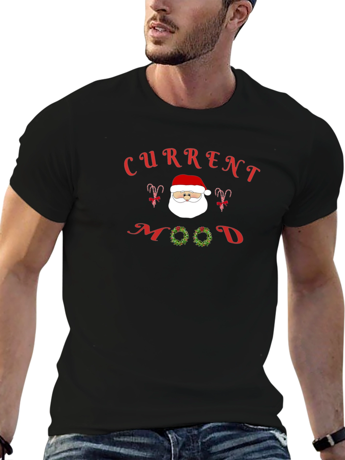 Current Mood Santa Holiday T-Shirt