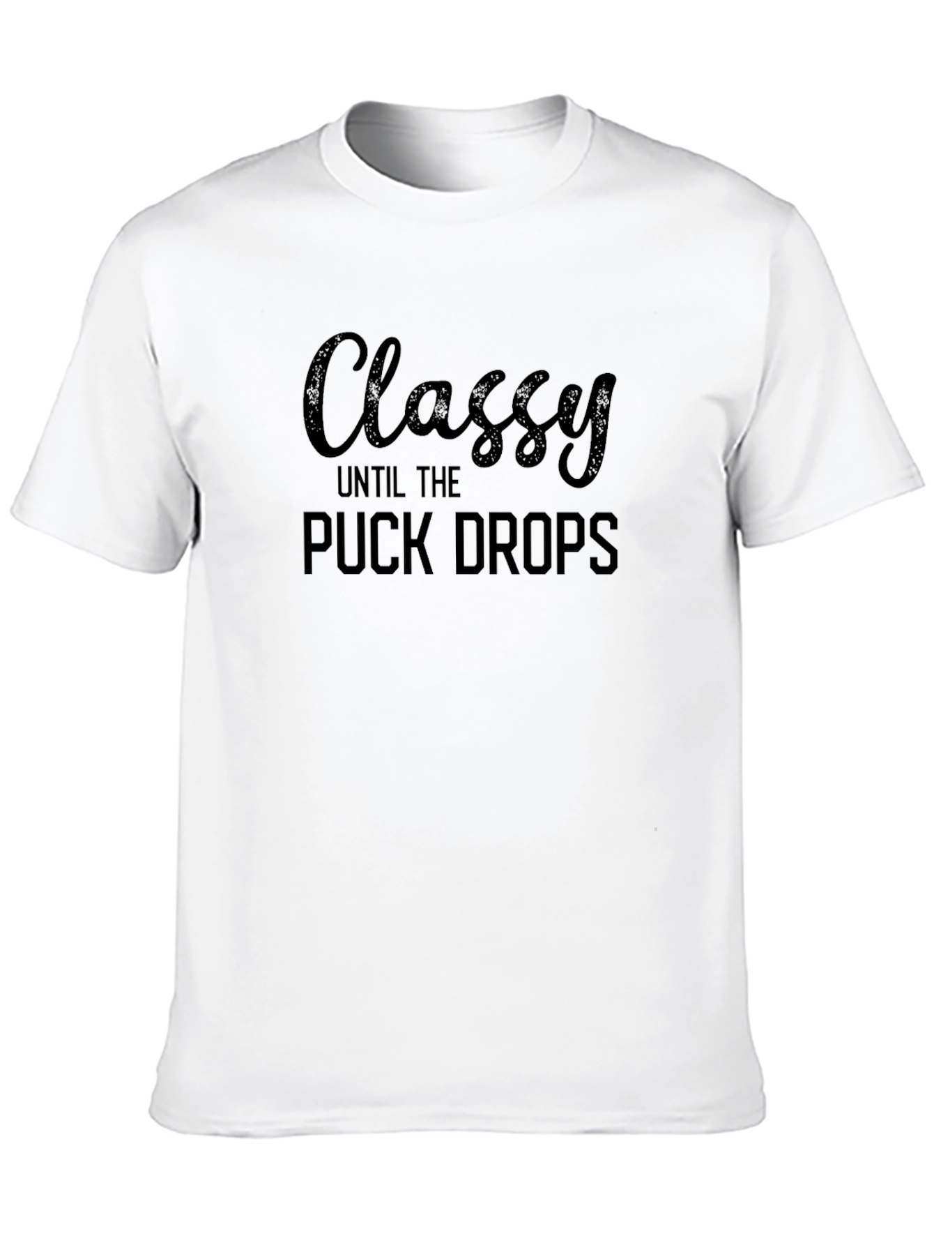 Classy Hockey Fan T-Shirt - Puck Drops
