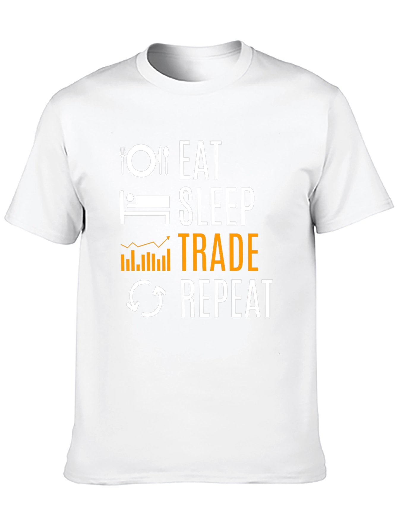 Eat Sleep Trade Repeat Black T-Shirt