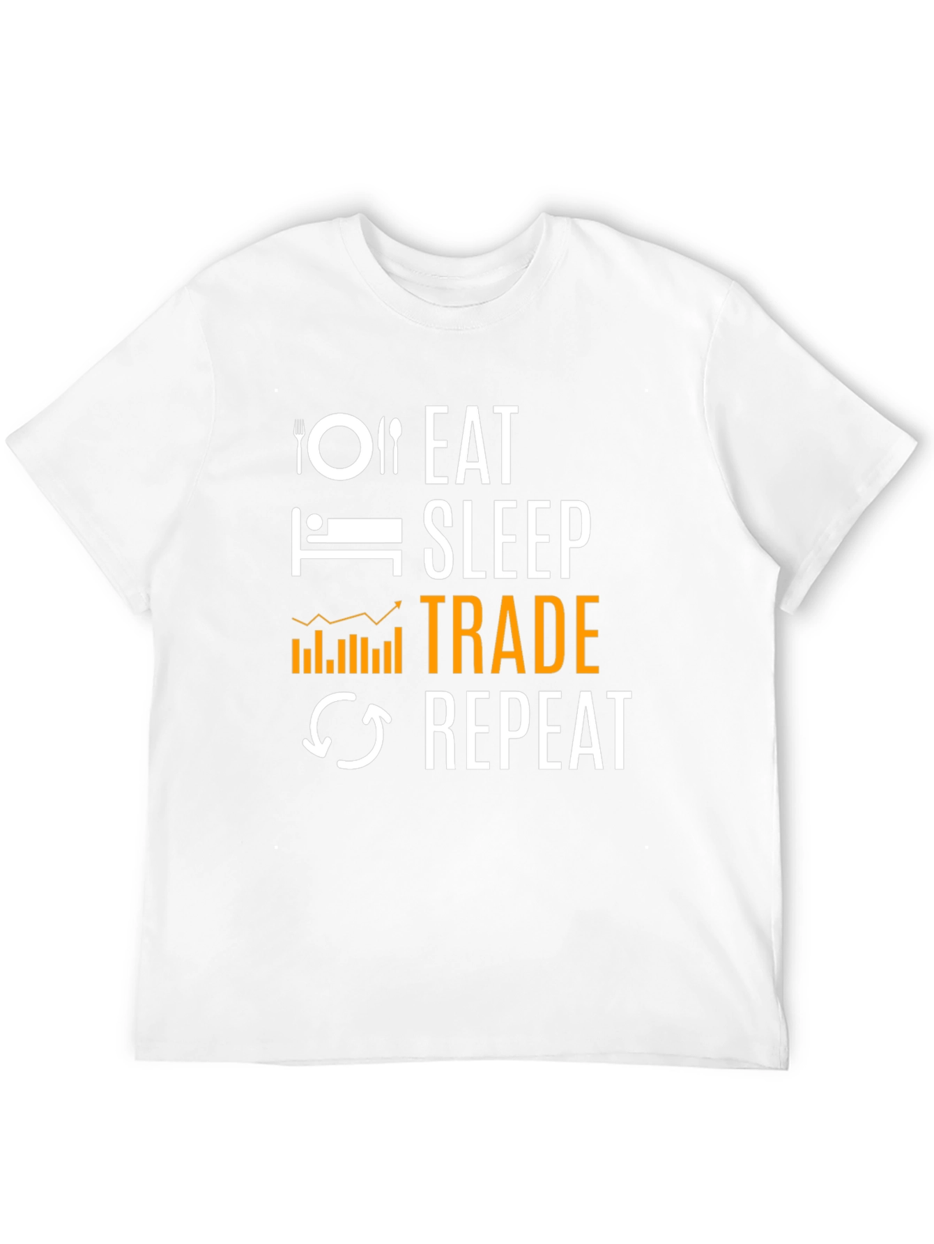 Eat Sleep Trade Repeat Black T-Shirt