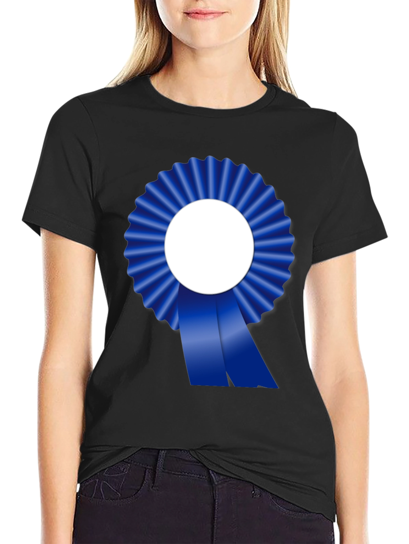 Blue Ribbon Graphic Tee - Achievement T-Shirt